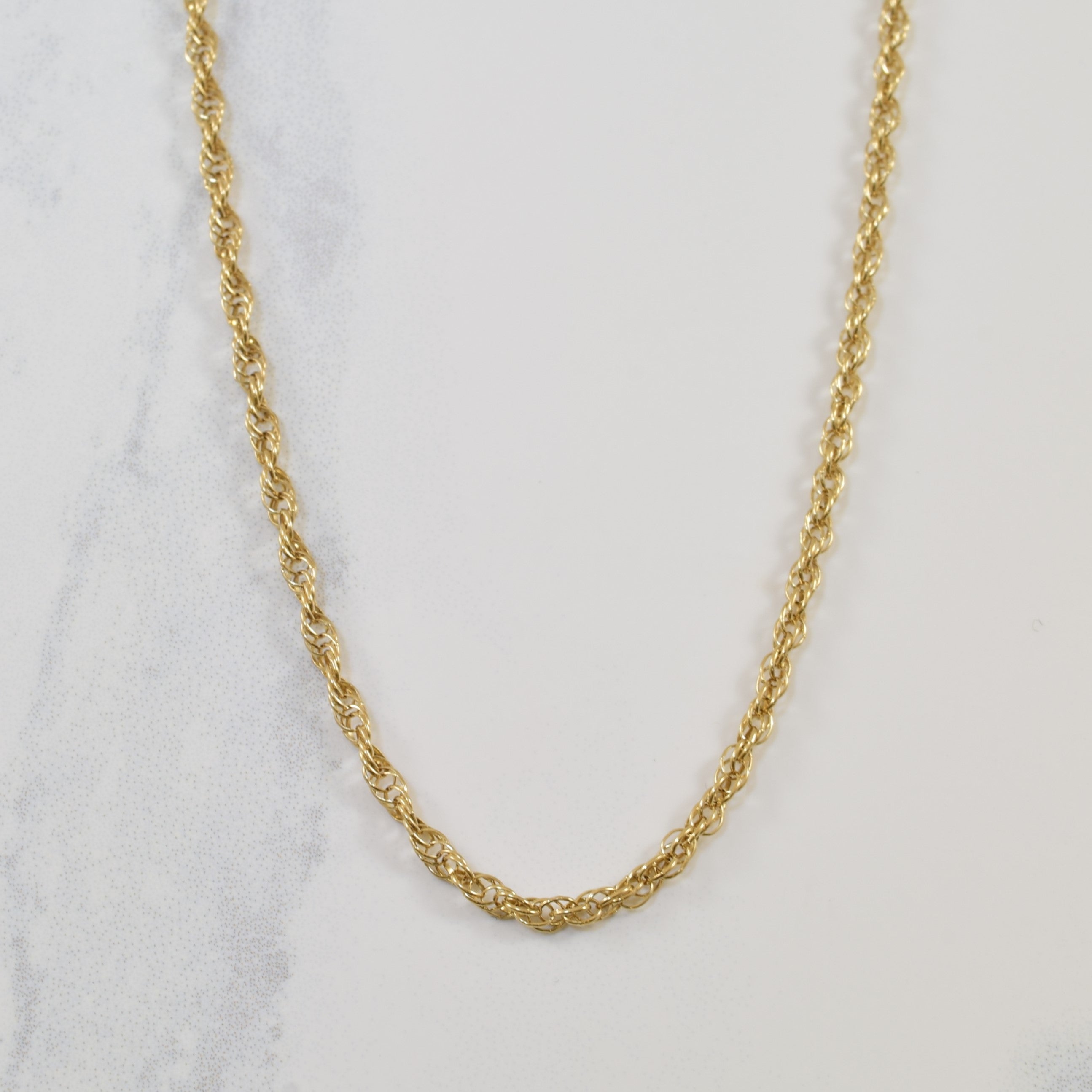 10k Yellow Gold Prince of Wales Chain | 20" |