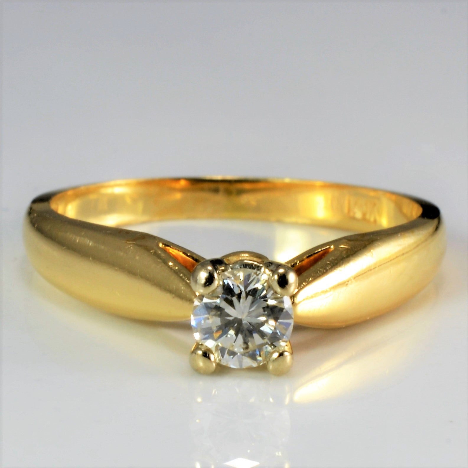 Solitaire Diamond Engagement Ring | 0.25 ct, SZ 5 |