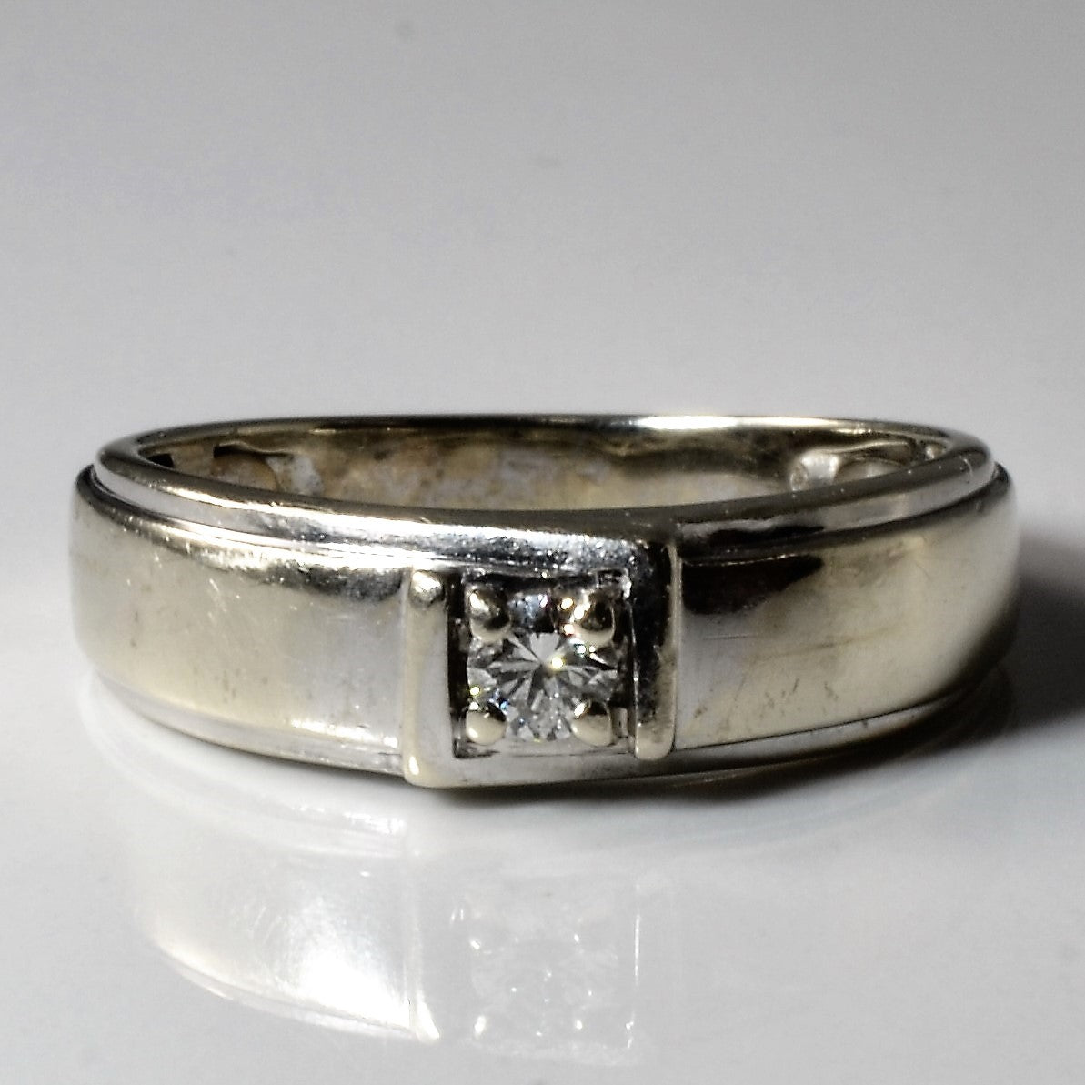 Solitaire Diamond Band | 0.15ct | SZ 9.25 |