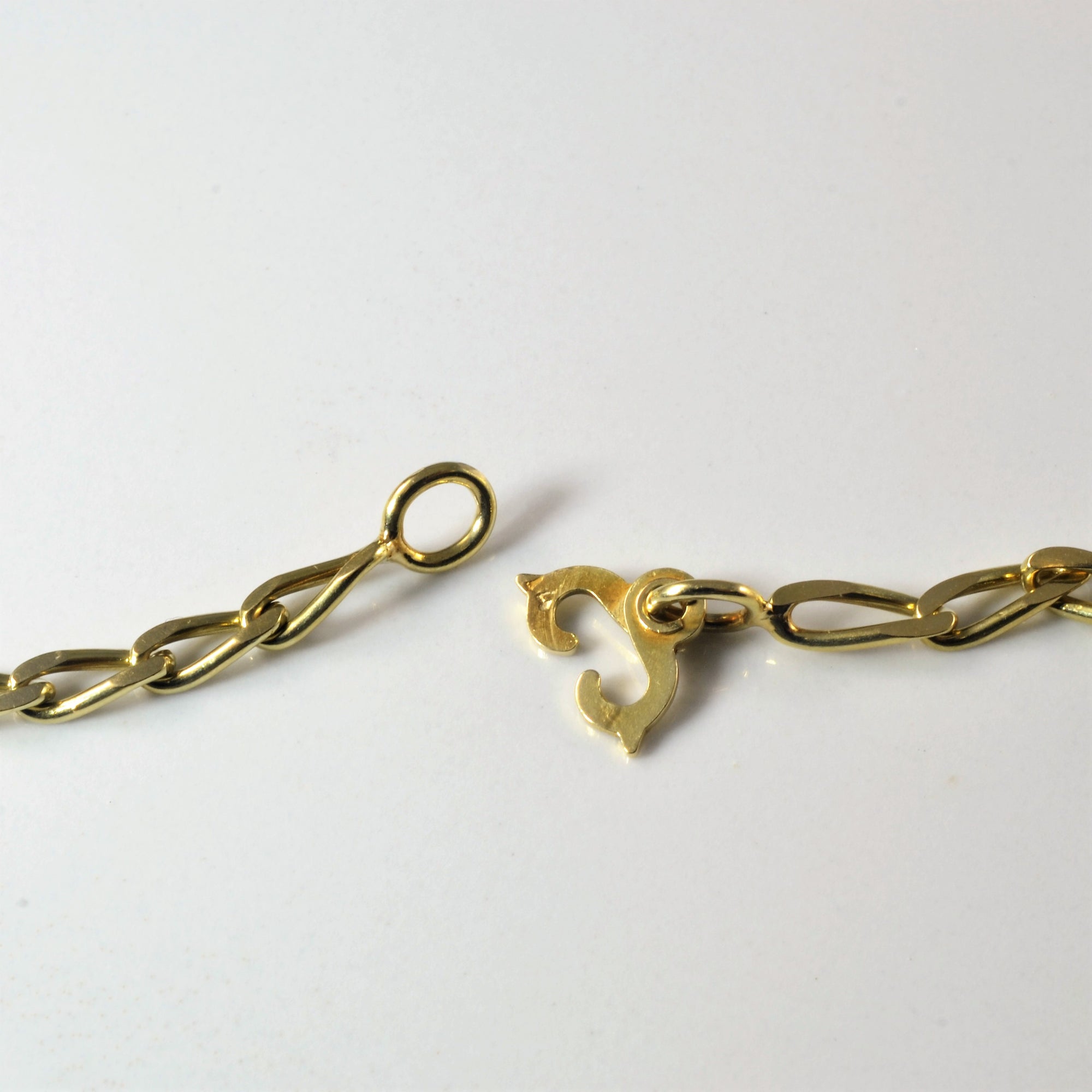 14k Yellow Gold Oval Link Curb Chain | 19