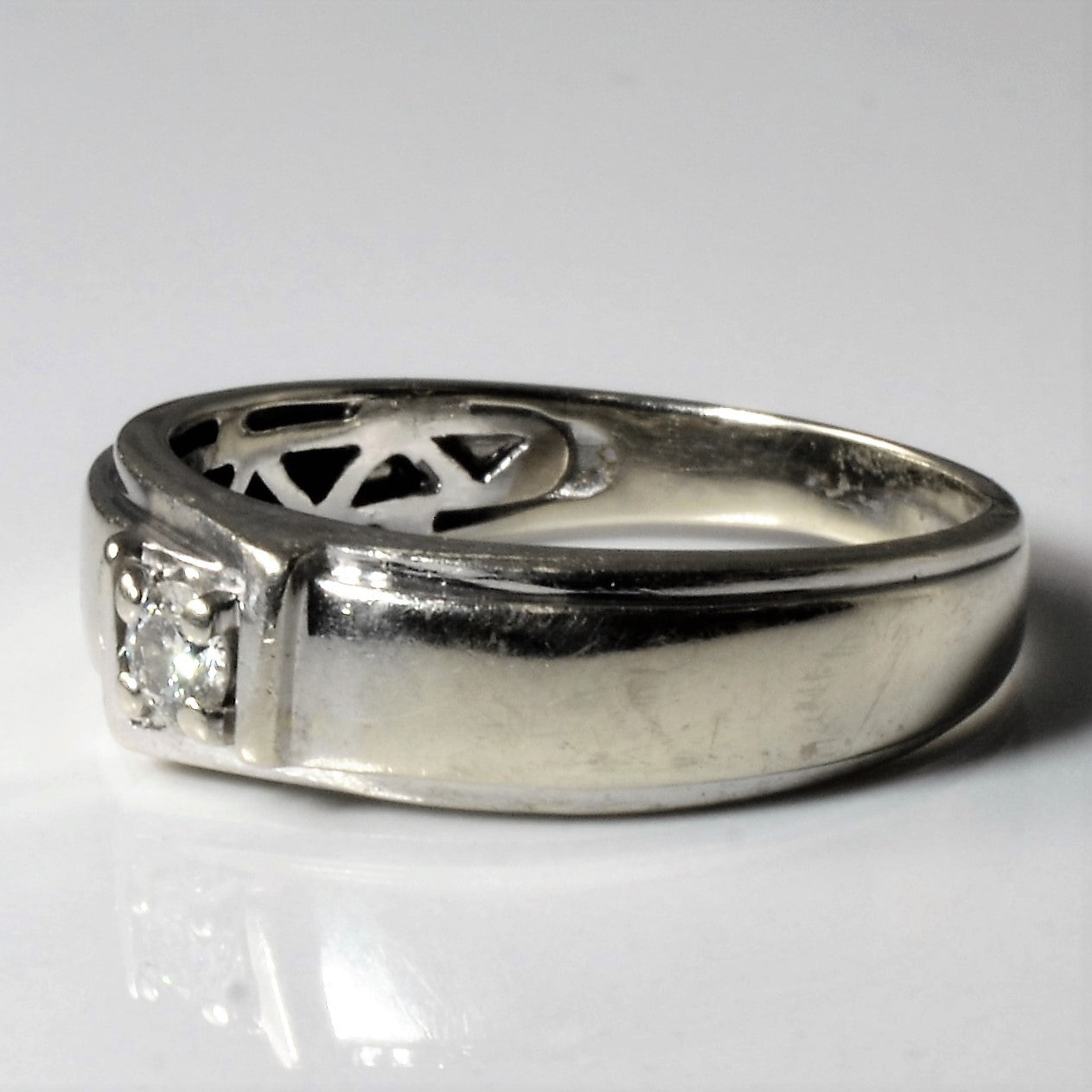 Solitaire Diamond Band | 0.15ct | SZ 9.25 |