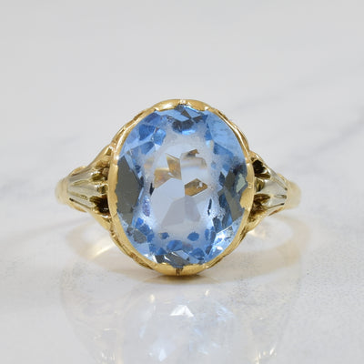 Oval Synthetic Spinel Cocktail Ring | 6.00ct | SZ 7 |