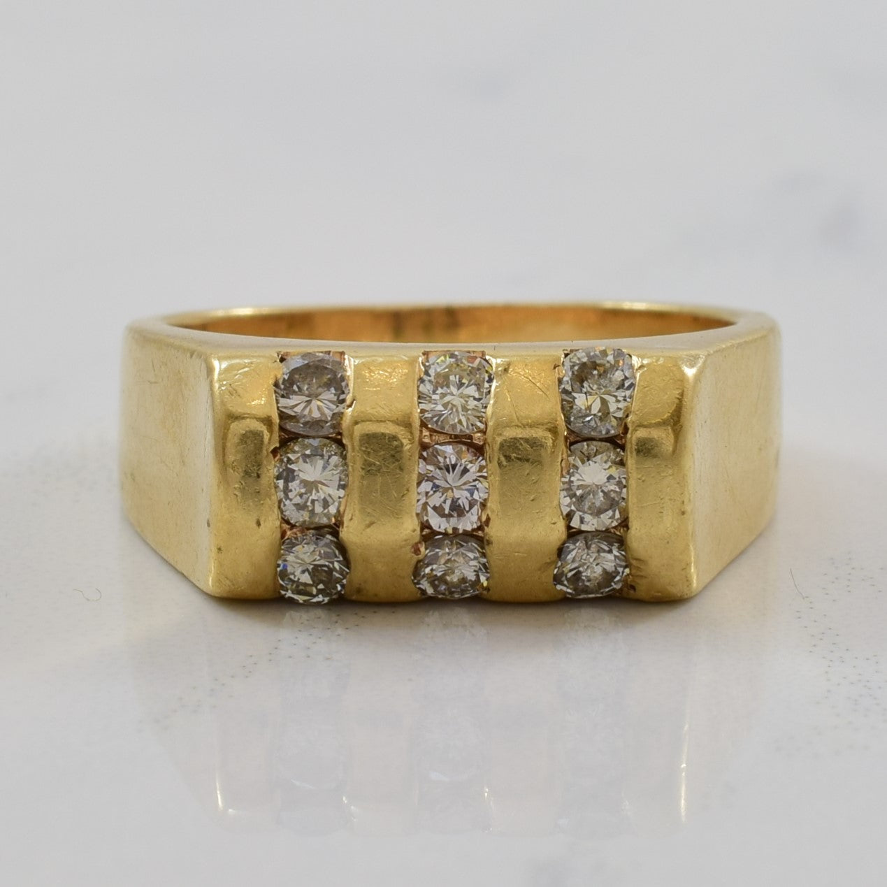 Three Bar Channel Set Diamond Ring | 0.54ctw | SZ 5 |