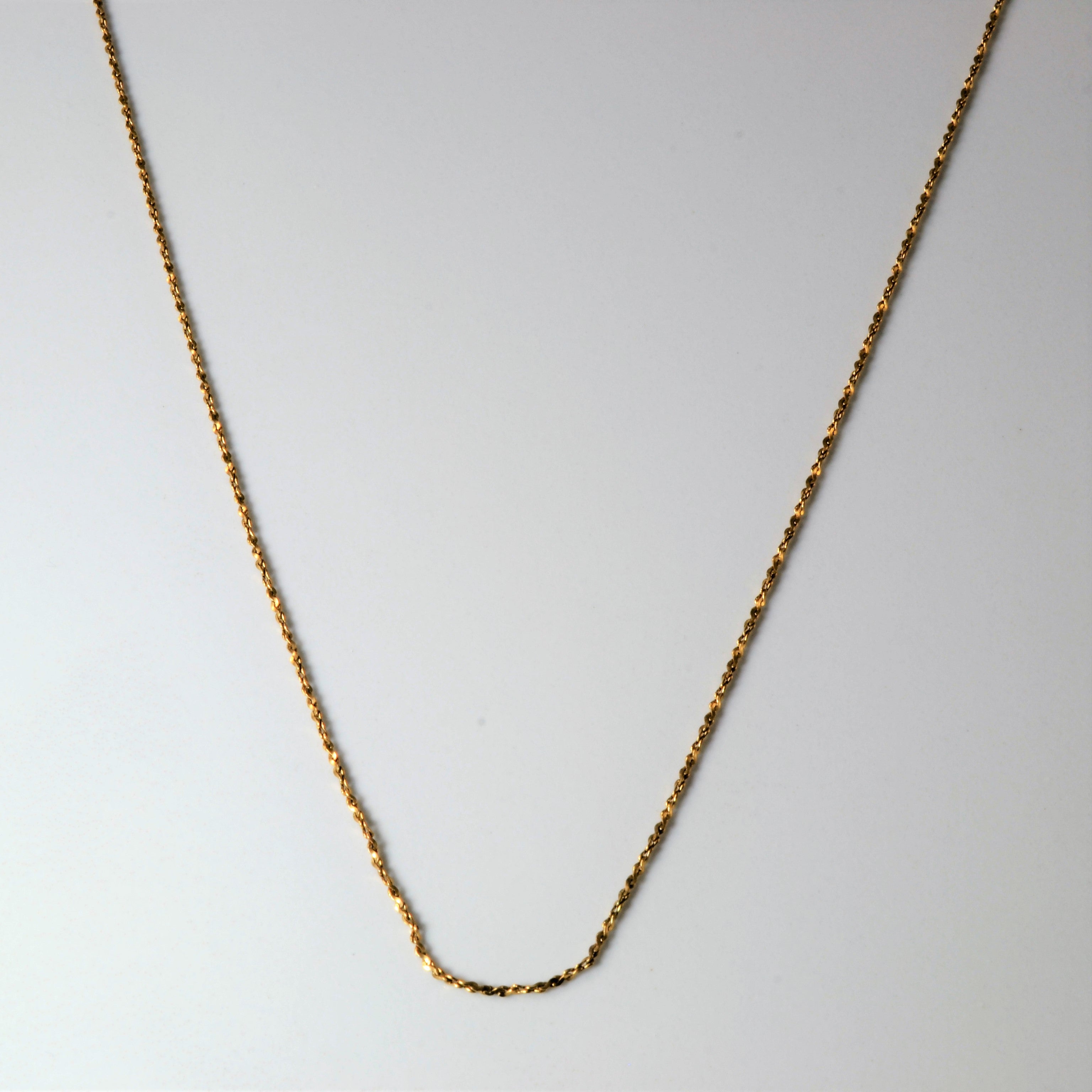 10k Yellow Gold Twisted Serpentine Chain | 20" |