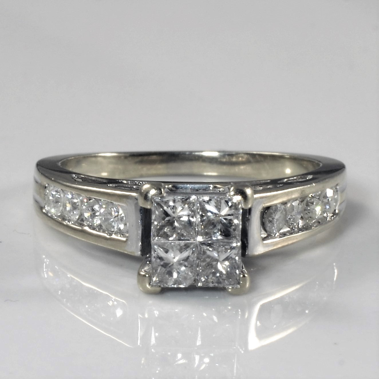 Quad Set Cluster Diamond Ring | 0.88ctw | SZ 6.75 |