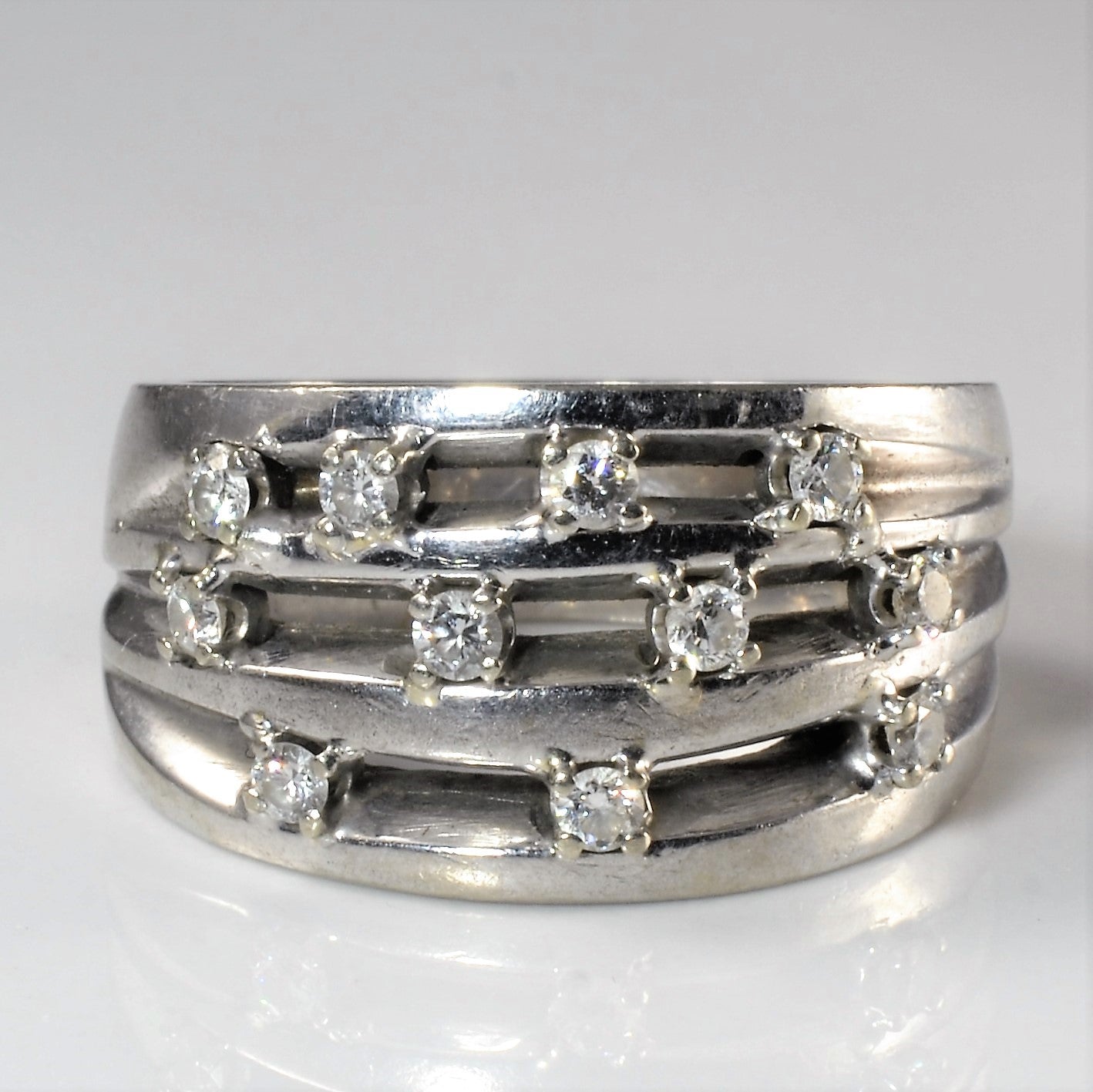 Scattered Diamond Ring | 0.44ctw | SZ 8.5 |