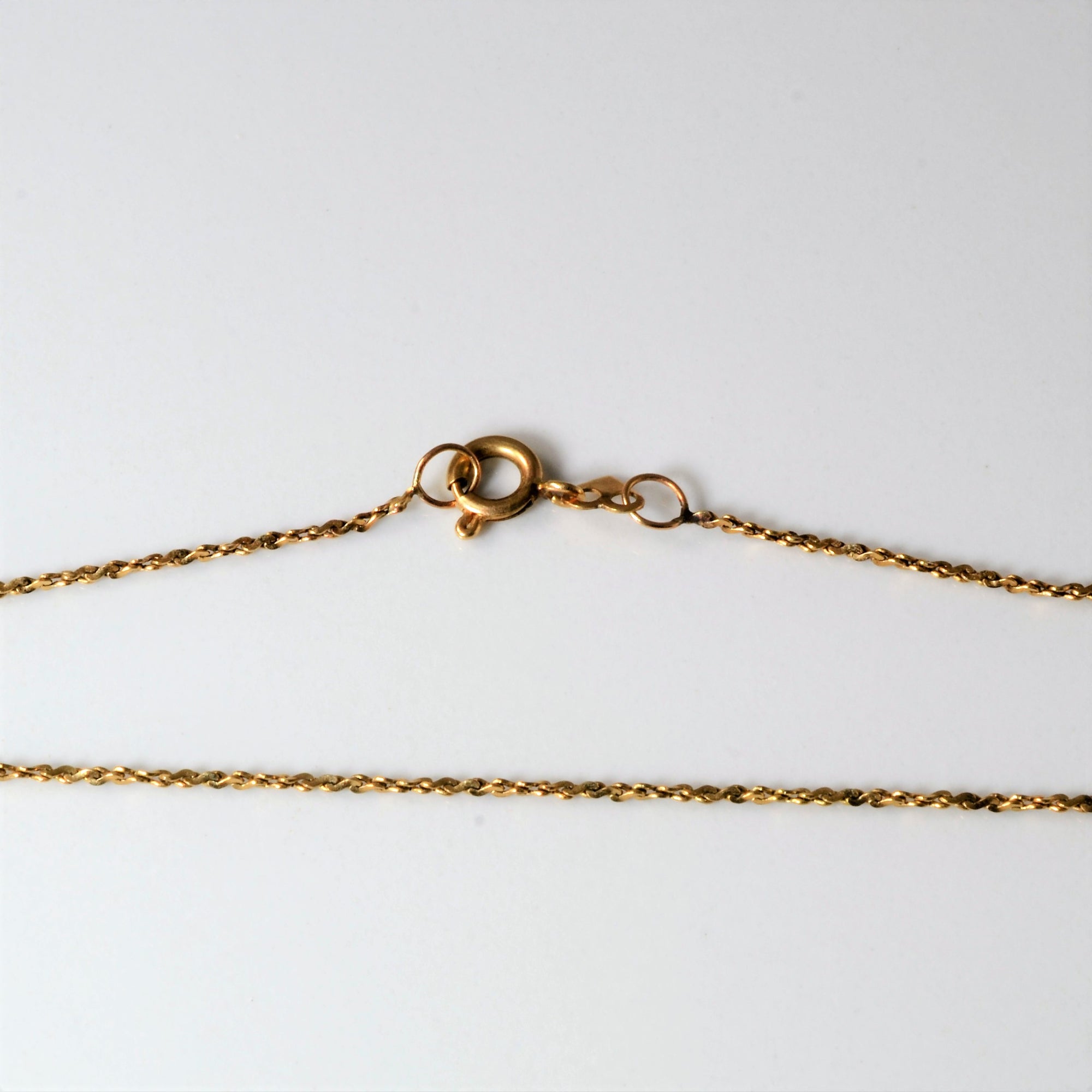 10k Yellow Gold Twisted Serpentine Chain | 20