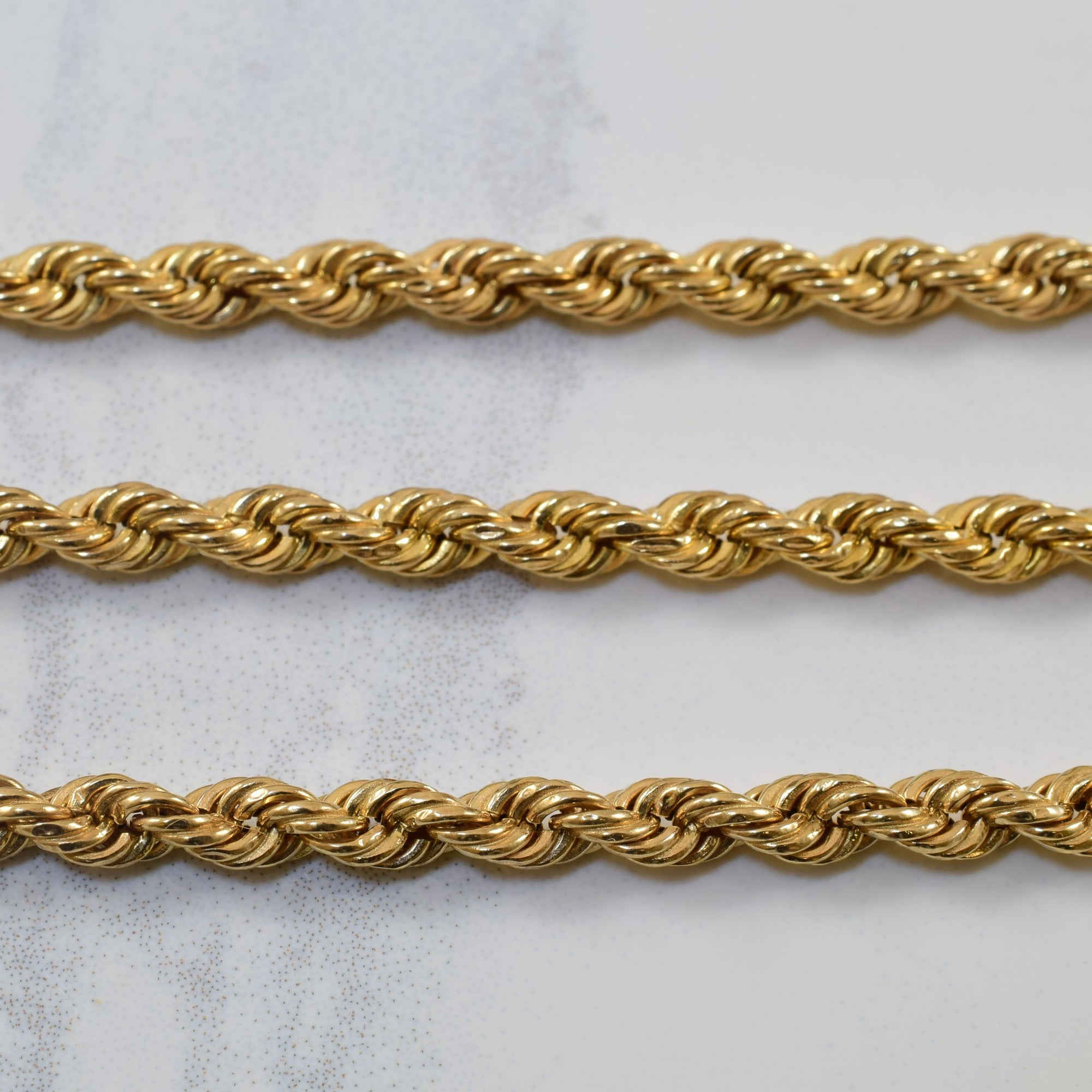 10k Yellow Gold Rope Chain | 30