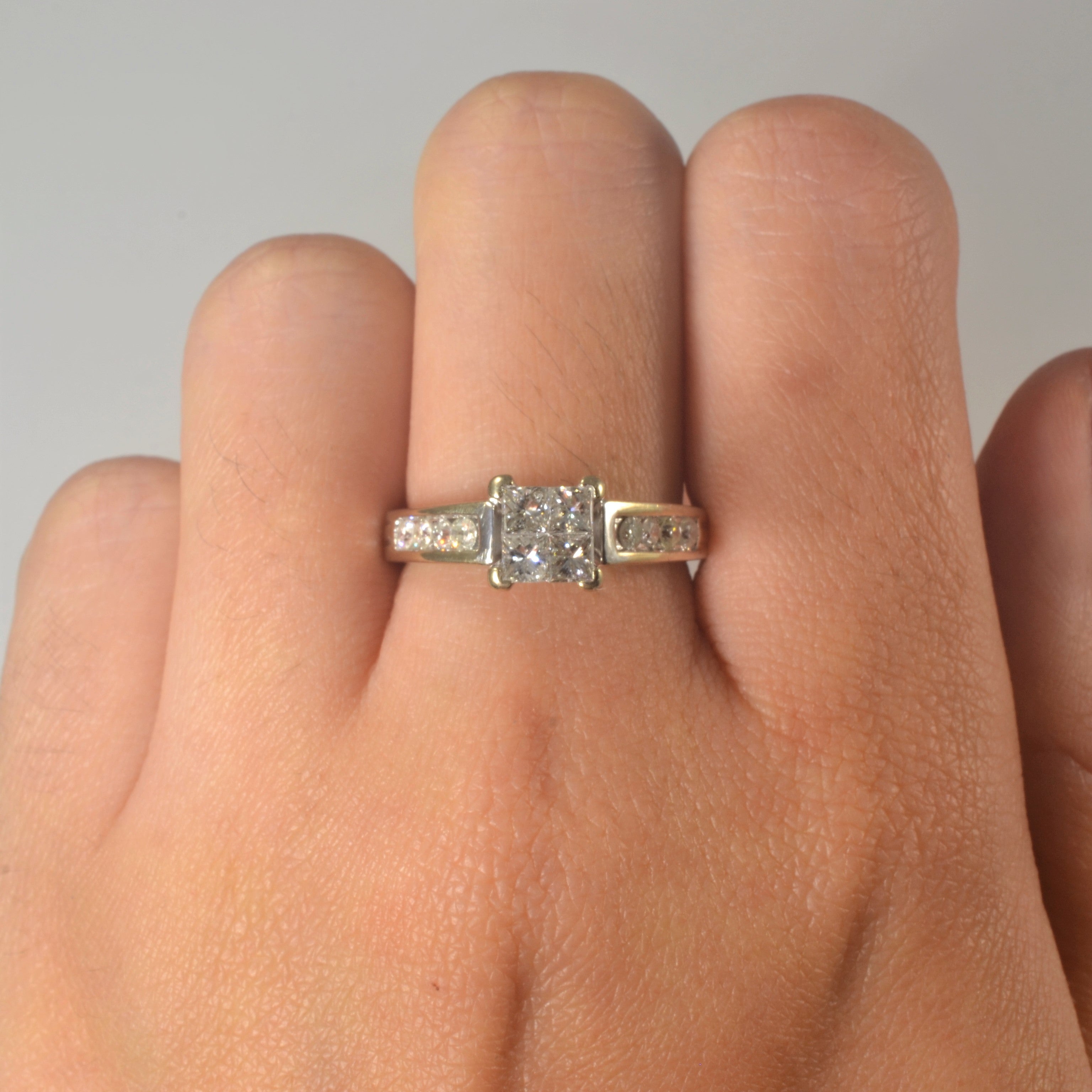 Quad Set Cluster Diamond Ring | 0.88ctw | SZ 6.75 |