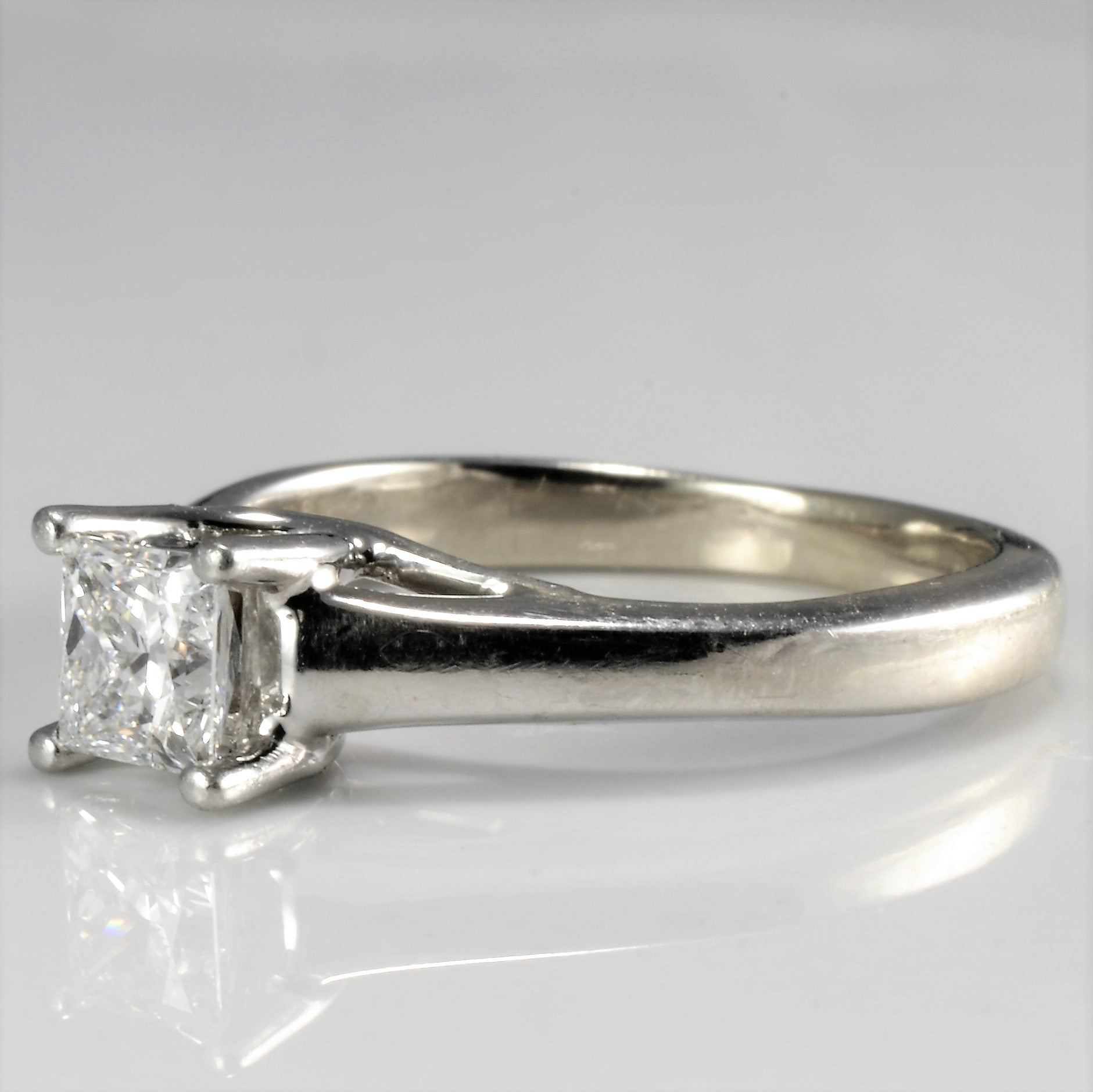 Solitaire Princess Diamond Engagement Ring | 0.50 ct, SZ 5.25 |