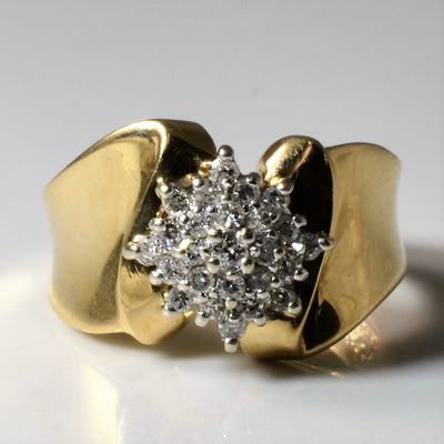 Cluster Set Diamond Ring | 0.32ctw | SZ 6 |