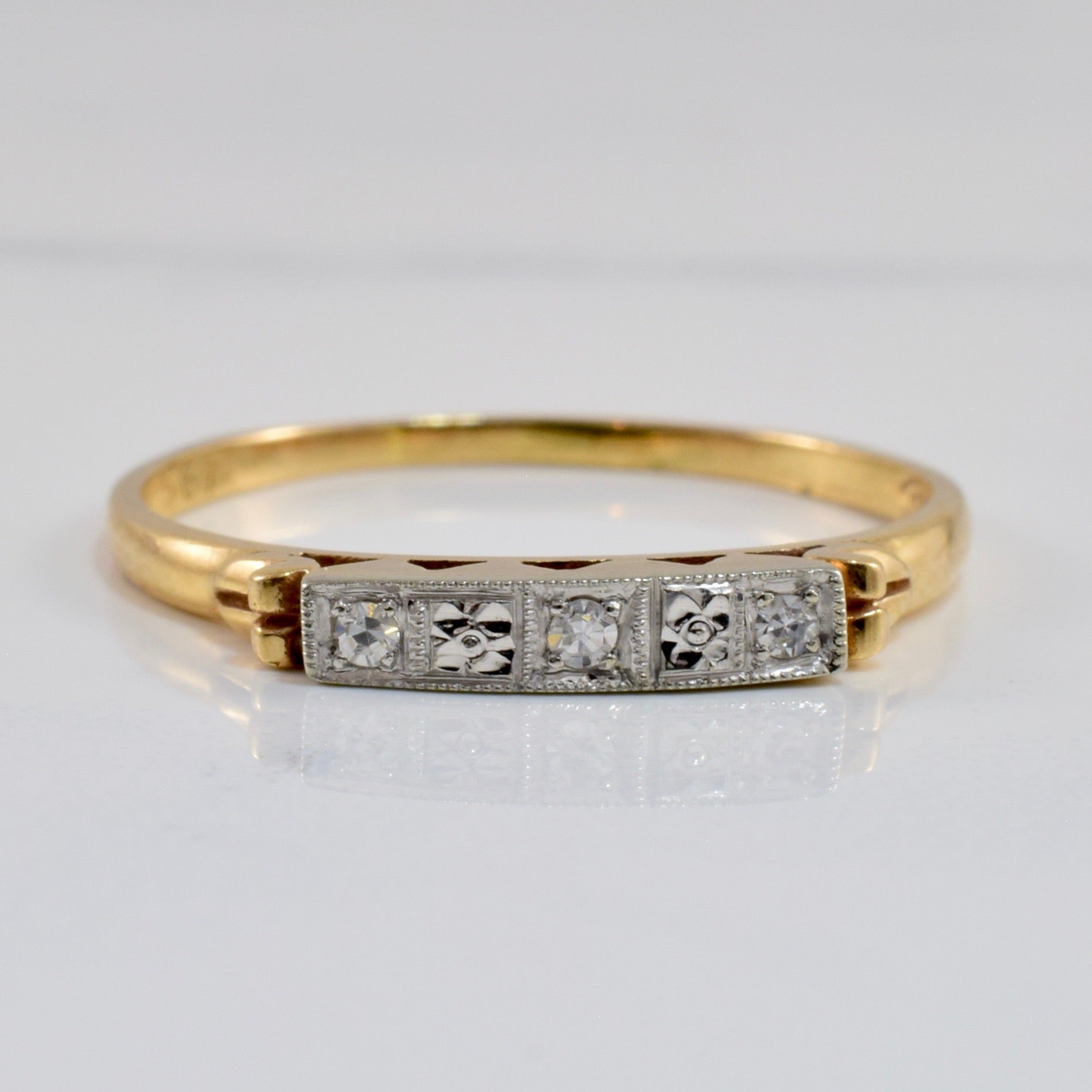 Art Deco Diamond Band | 0.03 ctw SZ 9 |