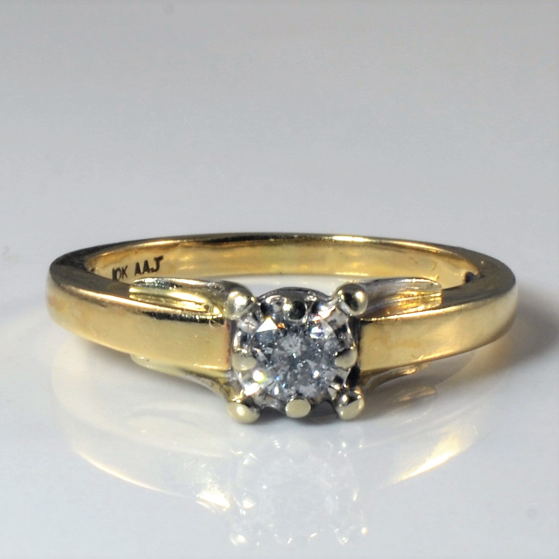 Solitaire Diamond Ring | 0.16ct | SZ 5.5 |