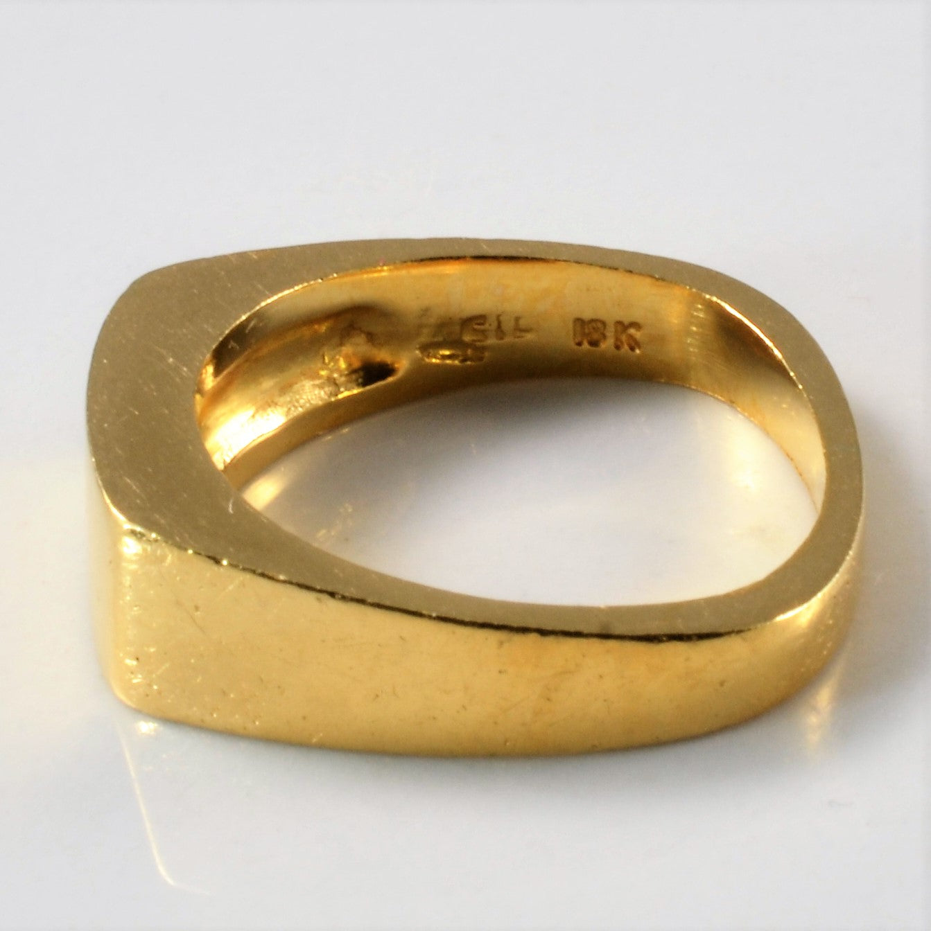 Domed Solid Gold Signet Ring | SZ 4 |
