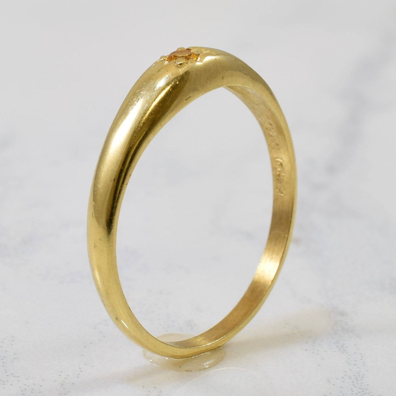 Star Burst Set Citrine Band | 0.03ct | SZ 5.75 |