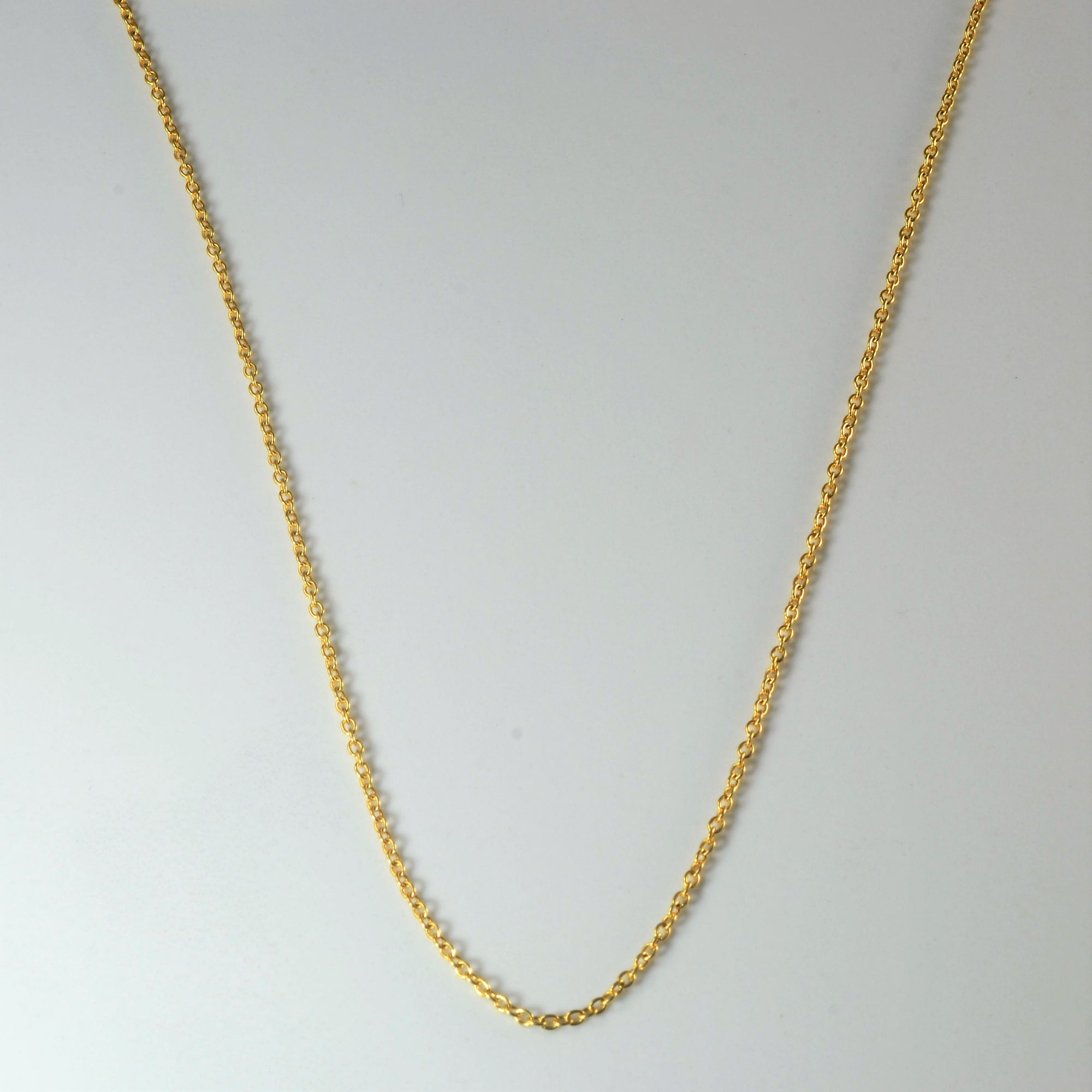 14k Yellow Gold Cable Chain | 18