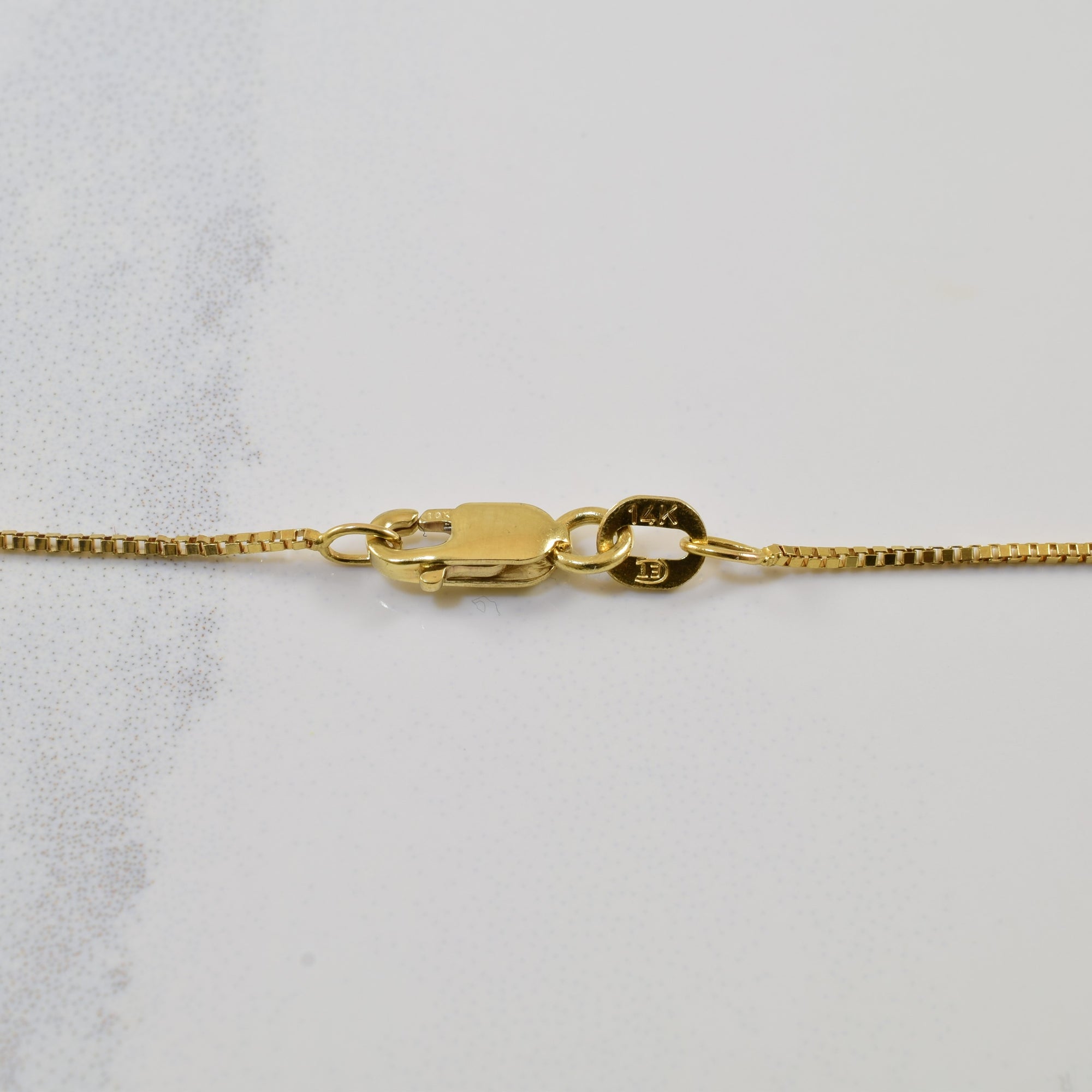 14k Yellow Gold Box Chain | 18