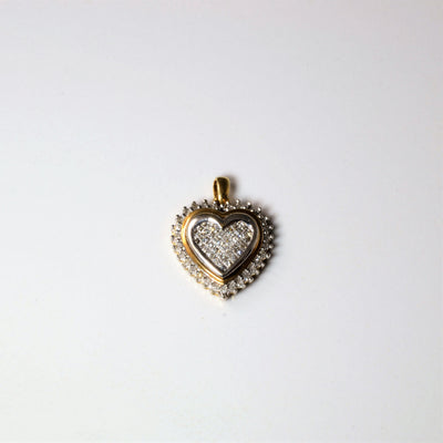 Cluster Diamond Heart Pendant | 0.11ctw |