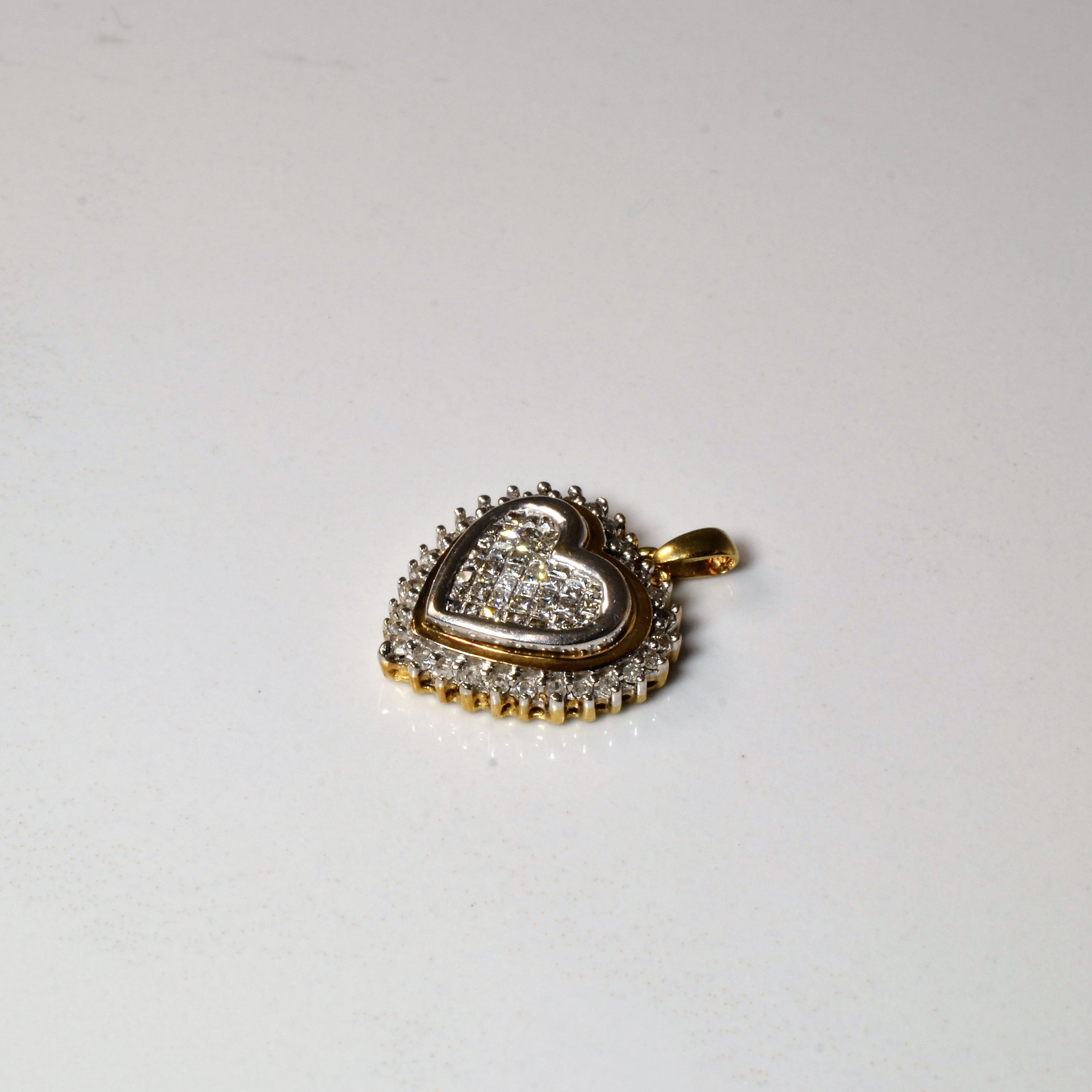 Cluster Diamond Heart Pendant | 0.11ctw |