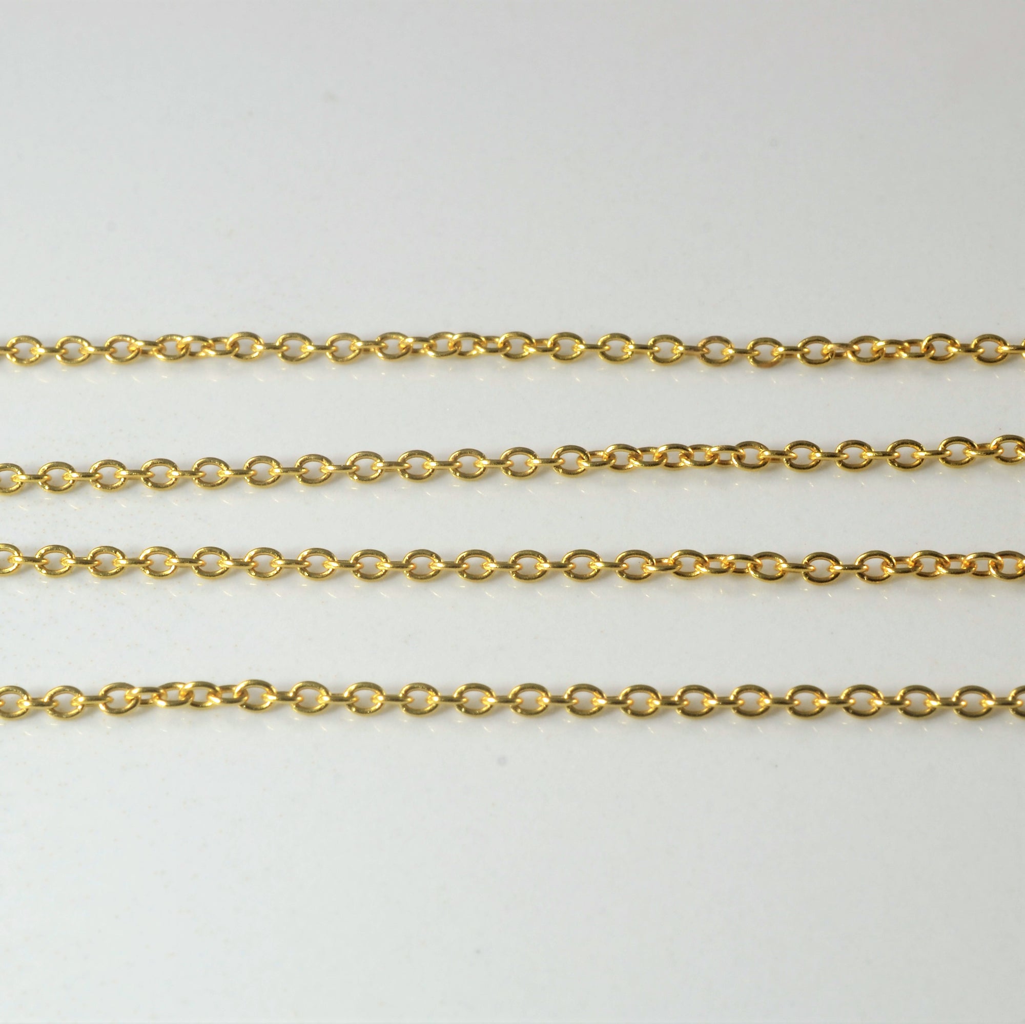 14k Yellow Gold Cable Chain | 18