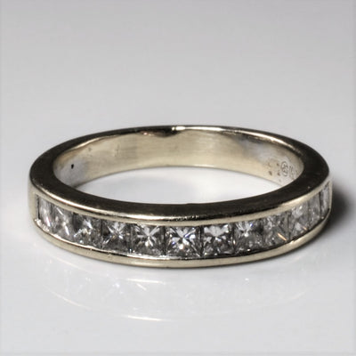 Channel Set Princess Diamond Band | 0.86ctw | SZ 5.25 |