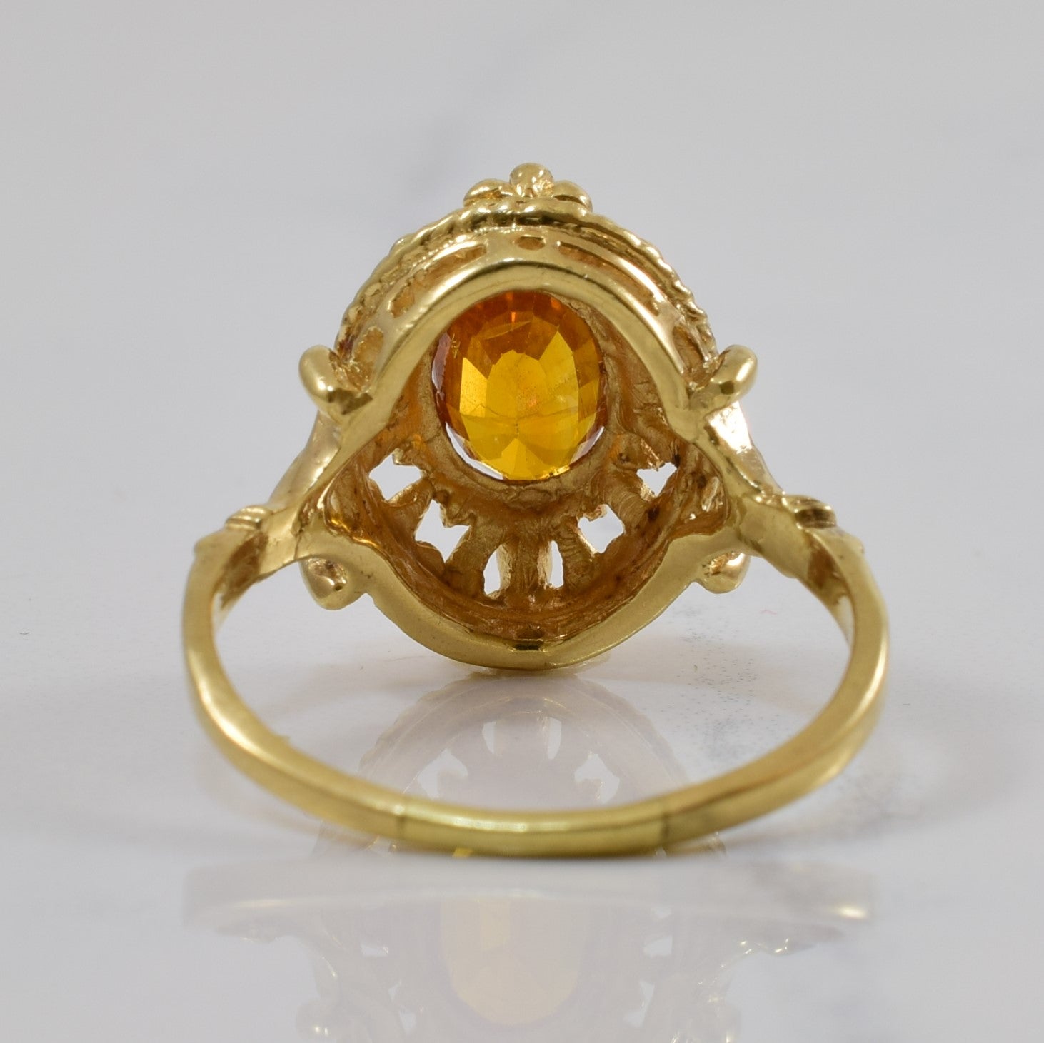 Orange Sapphire Cocktail Ring | 1.50ct | SZ 8.75 |