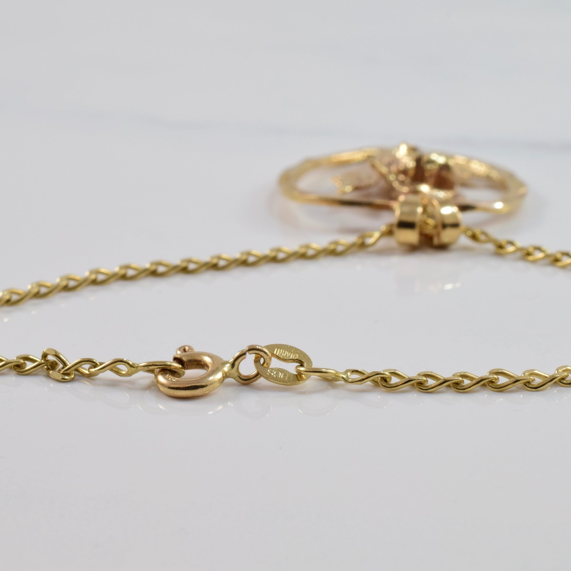 Diamond Rose Pendant and Necklace | 0.14 ct SZ 23
