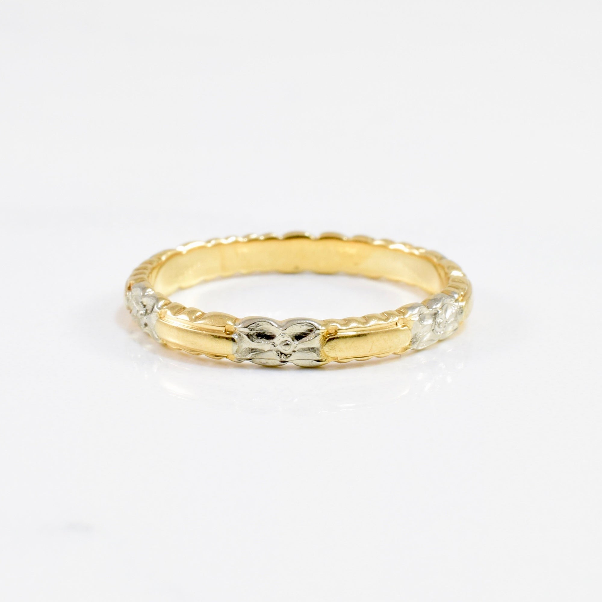1930's Two Tone Gold Band | SZ 6 |