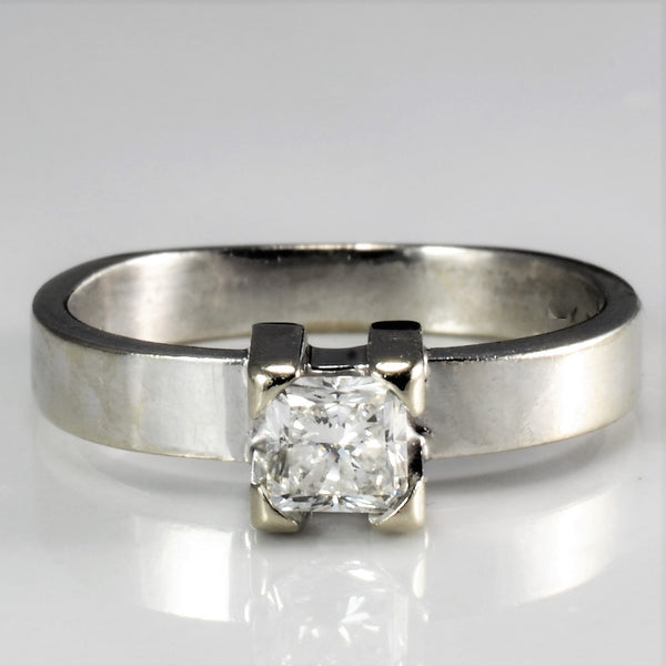 Solitaire Radiant Cut Diamond Ring | 0.37 ct, SZ 6|