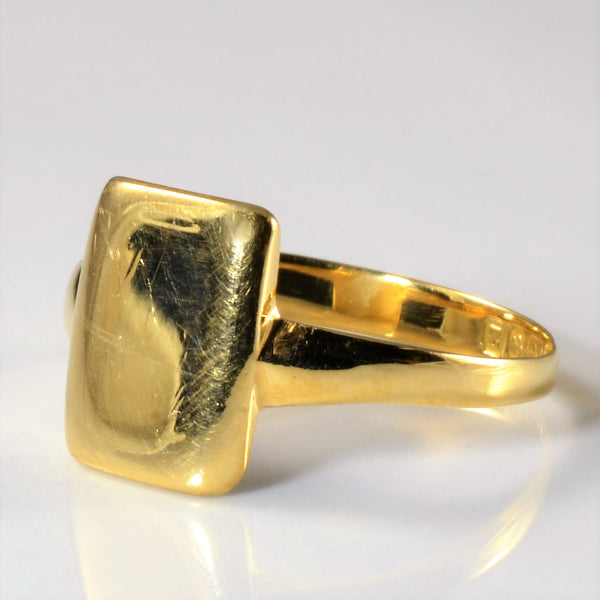 1920s Gold Signet Ring | SZ 11 |