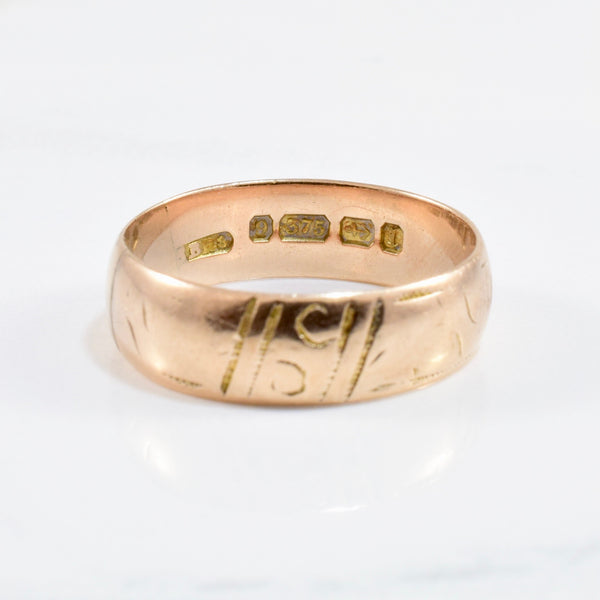 1880s Victorian Gold Band | SZ 8 |