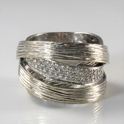 Diamond Overlay Wrap Ring | 0.53ctw | SZ 7.75 |