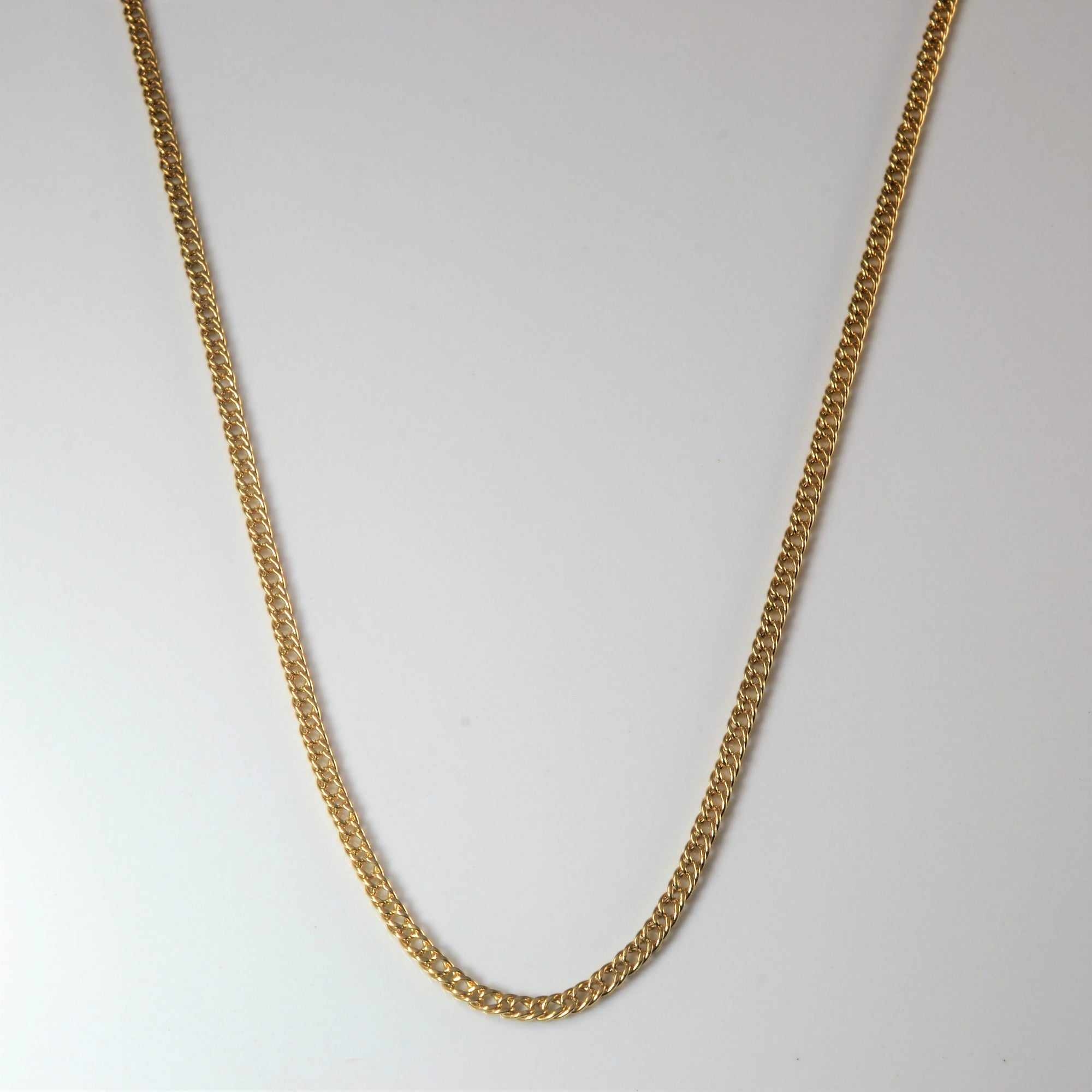 10k Yellow Gold Curb Chain | 23