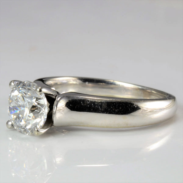 Tapered Solitaire Diamond Engagement Ring | 1.41 ct, SZ 5.75 |