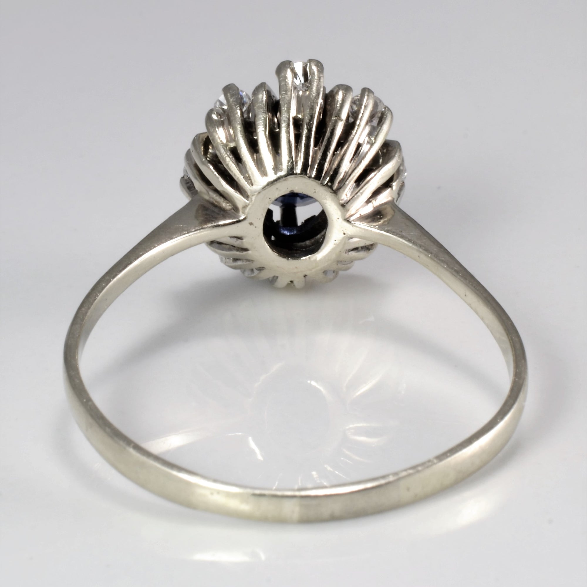 Sapphire & Diamond Cocktail Ring | 0.28 ctw, SZ 10.5 |