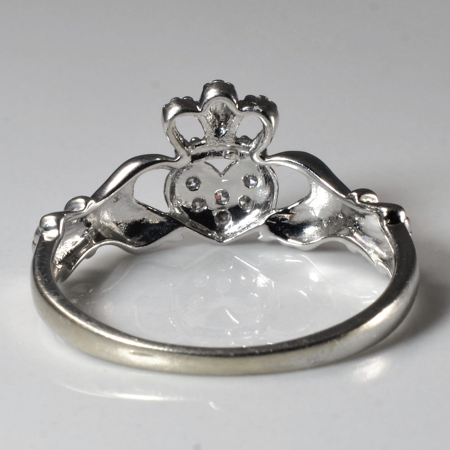 Diamond Claddagh Ring | 0.03ctw | SZ 8 |