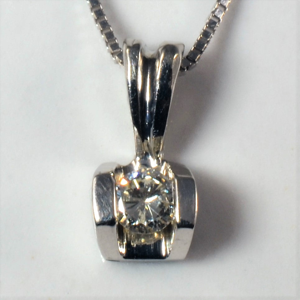 Tension Set Diamond Necklace | 0.07ct | 18