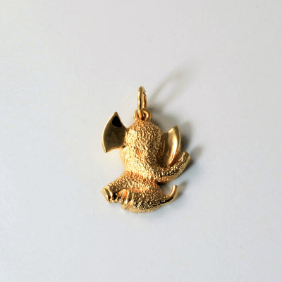 Yellow Gold Elephant Pendant |