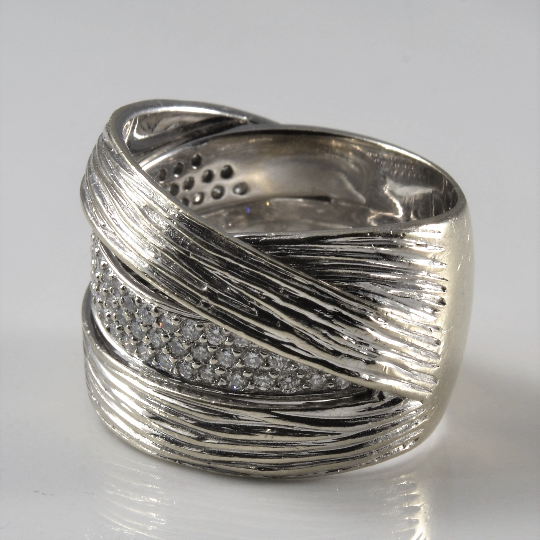 Diamond Overlay Wrap Ring | 0.53ctw | SZ 7.75 |