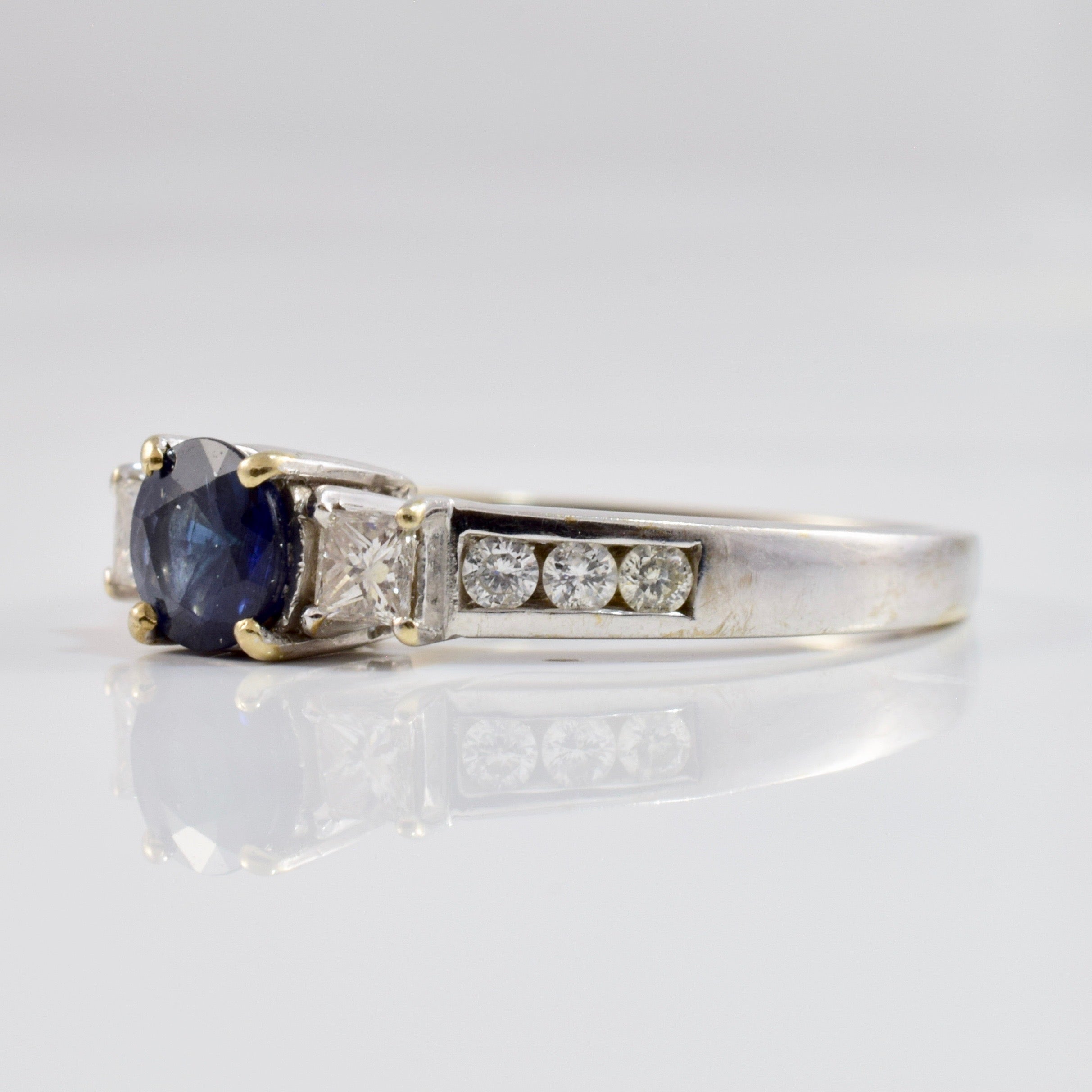 Sapphire and Diamond Engagement Ring | 0.46 ctw SZ 7.25 |