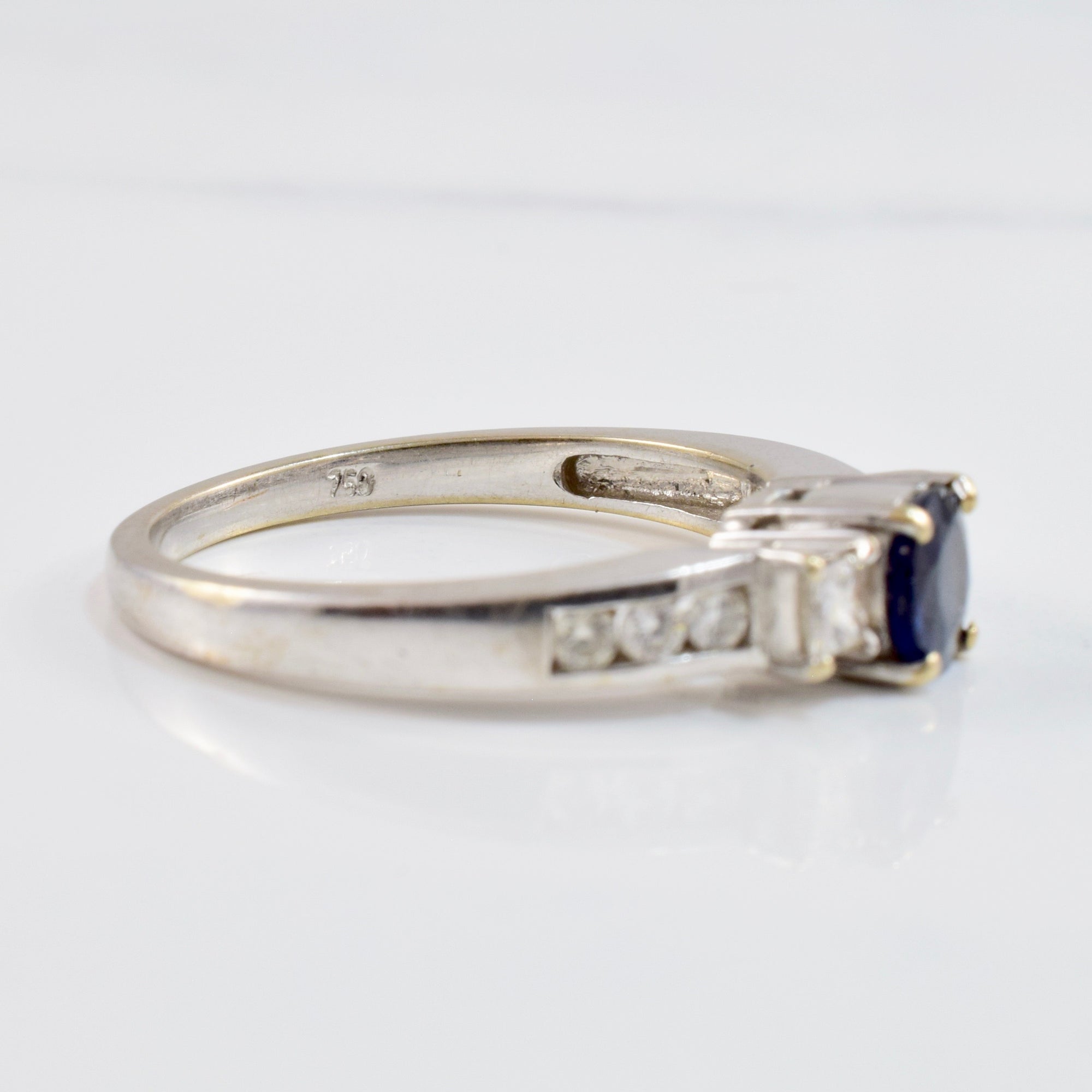 Sapphire and Diamond Engagement Ring | 0.46 ctw SZ 7.25 |