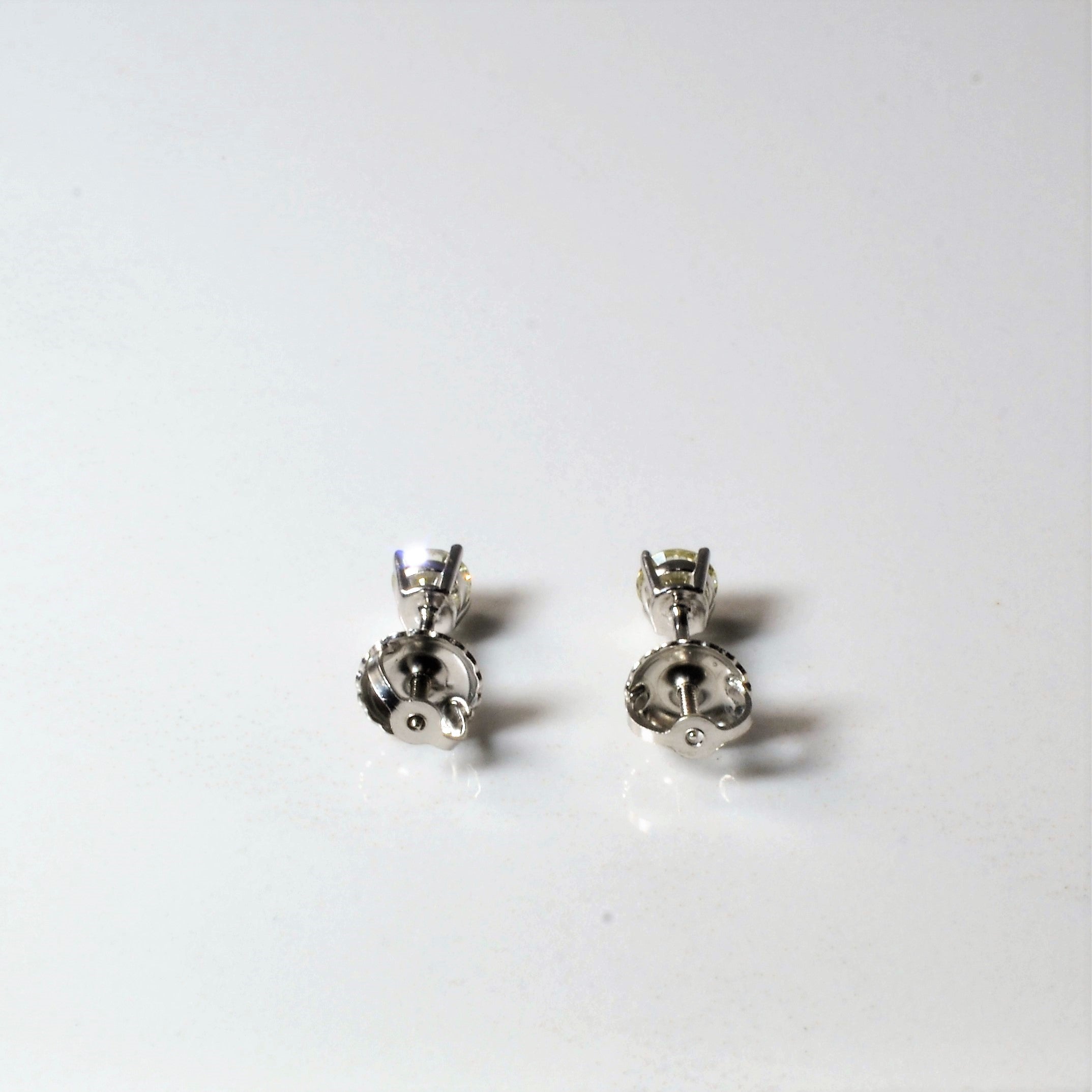 Solitaire Diamond Stud Earrings | 0.34ctw |