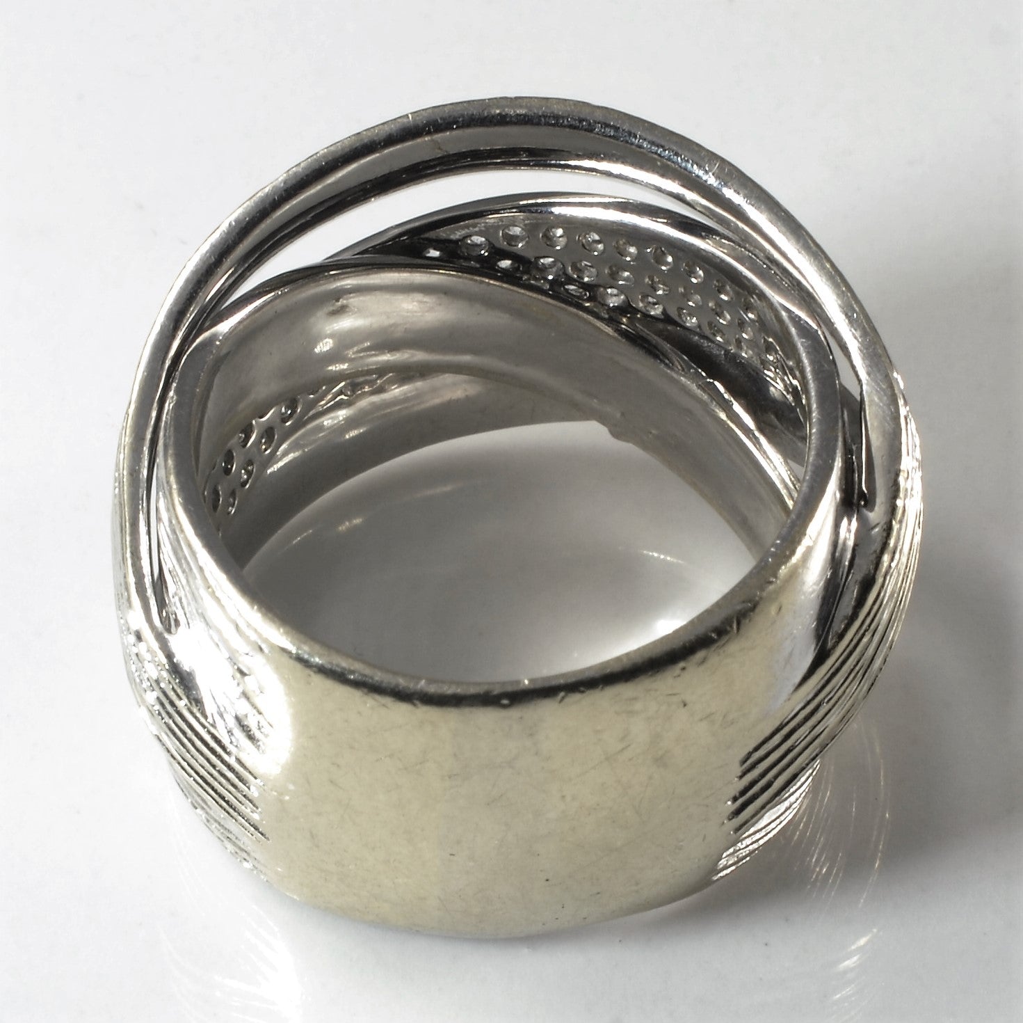 Diamond Overlay Wrap Ring | 0.53ctw | SZ 7.75 |