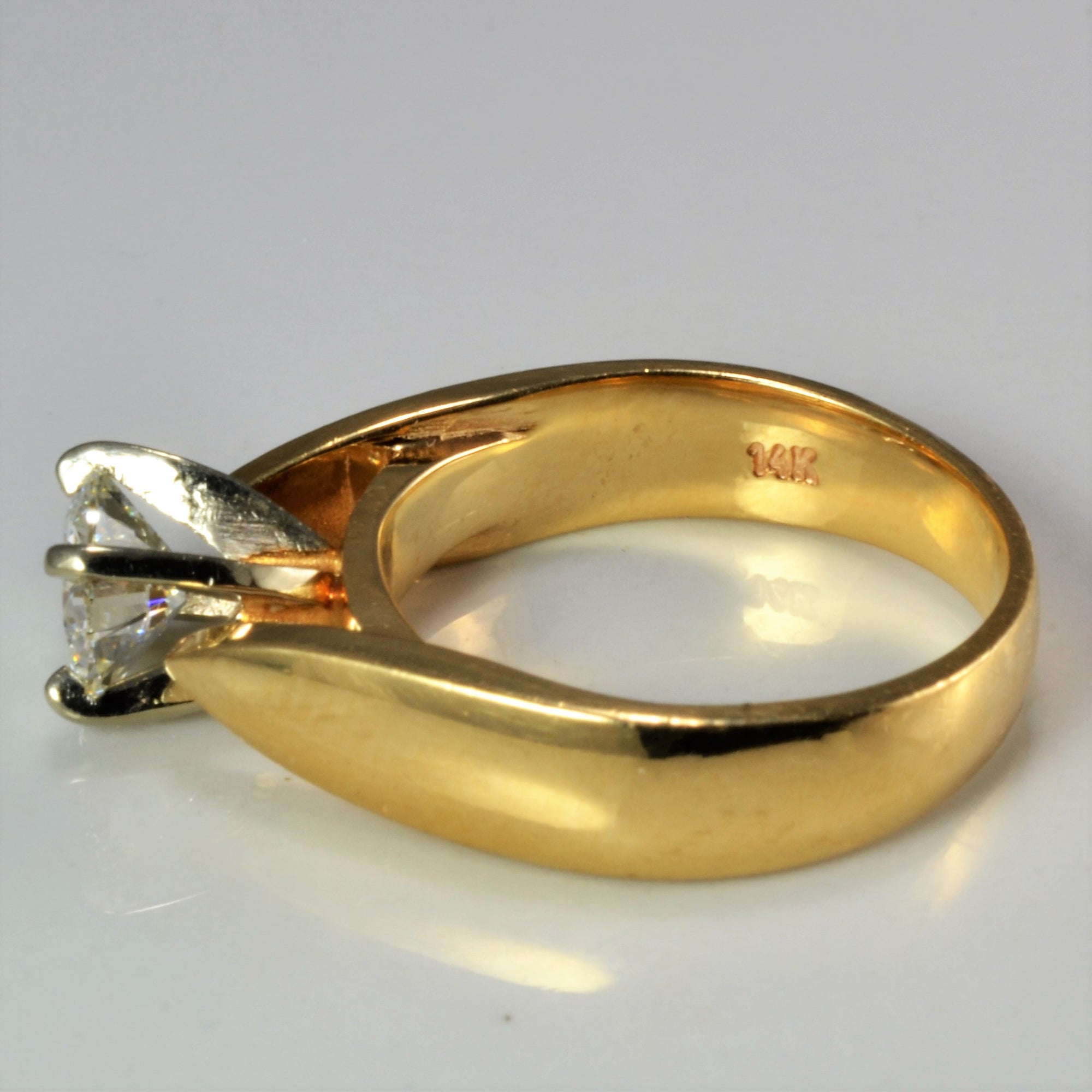 Solitaire Diamond Engagement Ring | 0.72 ct, SZ 4.75 |