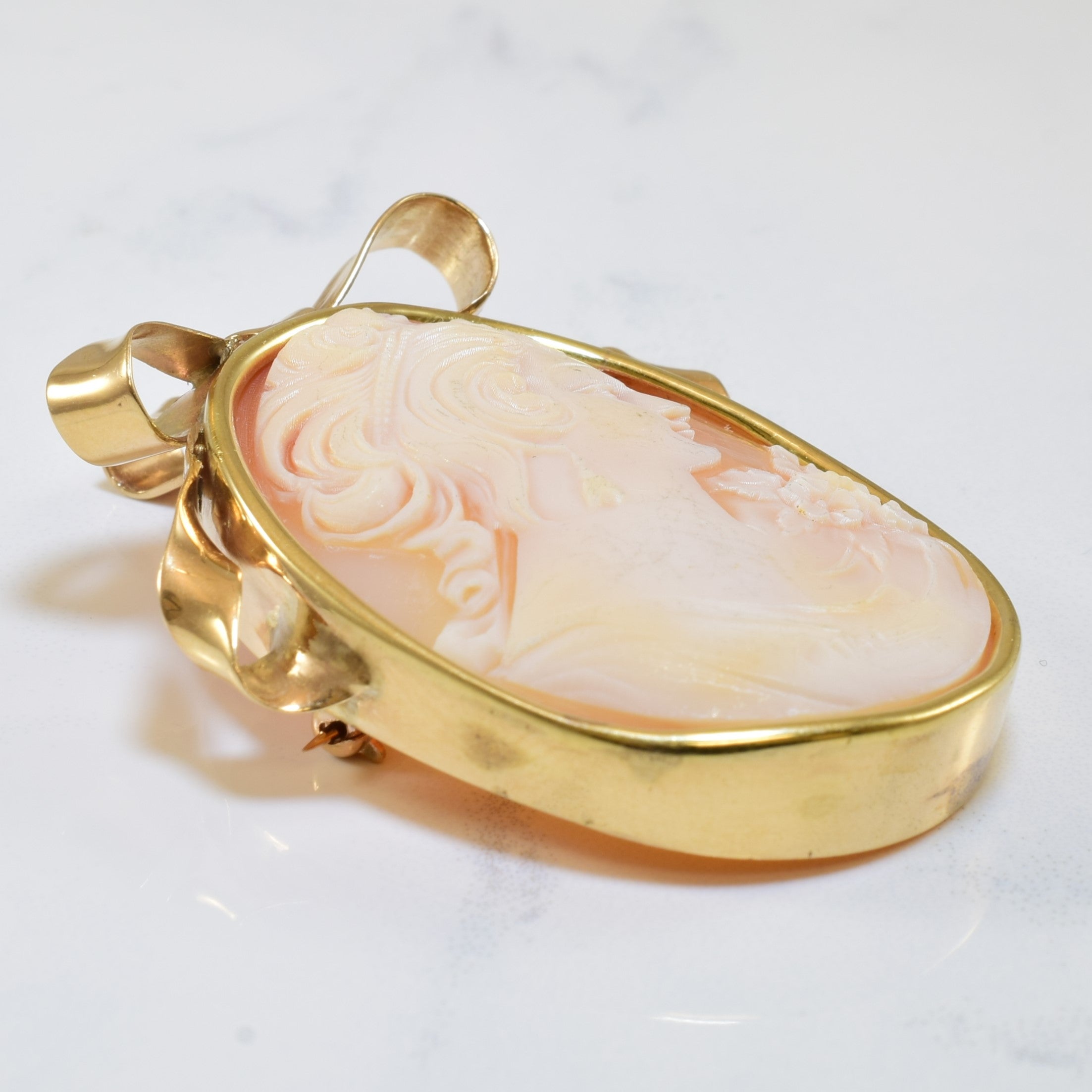 Shell Cameo Convertible Brooch/Pendant | 23.00ct |