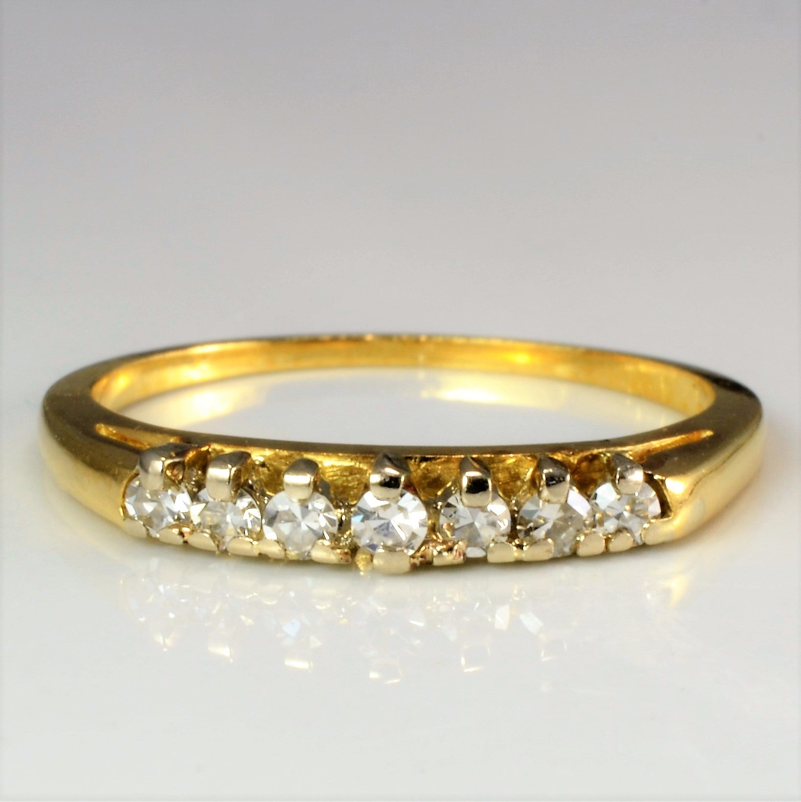 Seven Stone Diamond Ring | 0.10 ctw, SZ 5 |