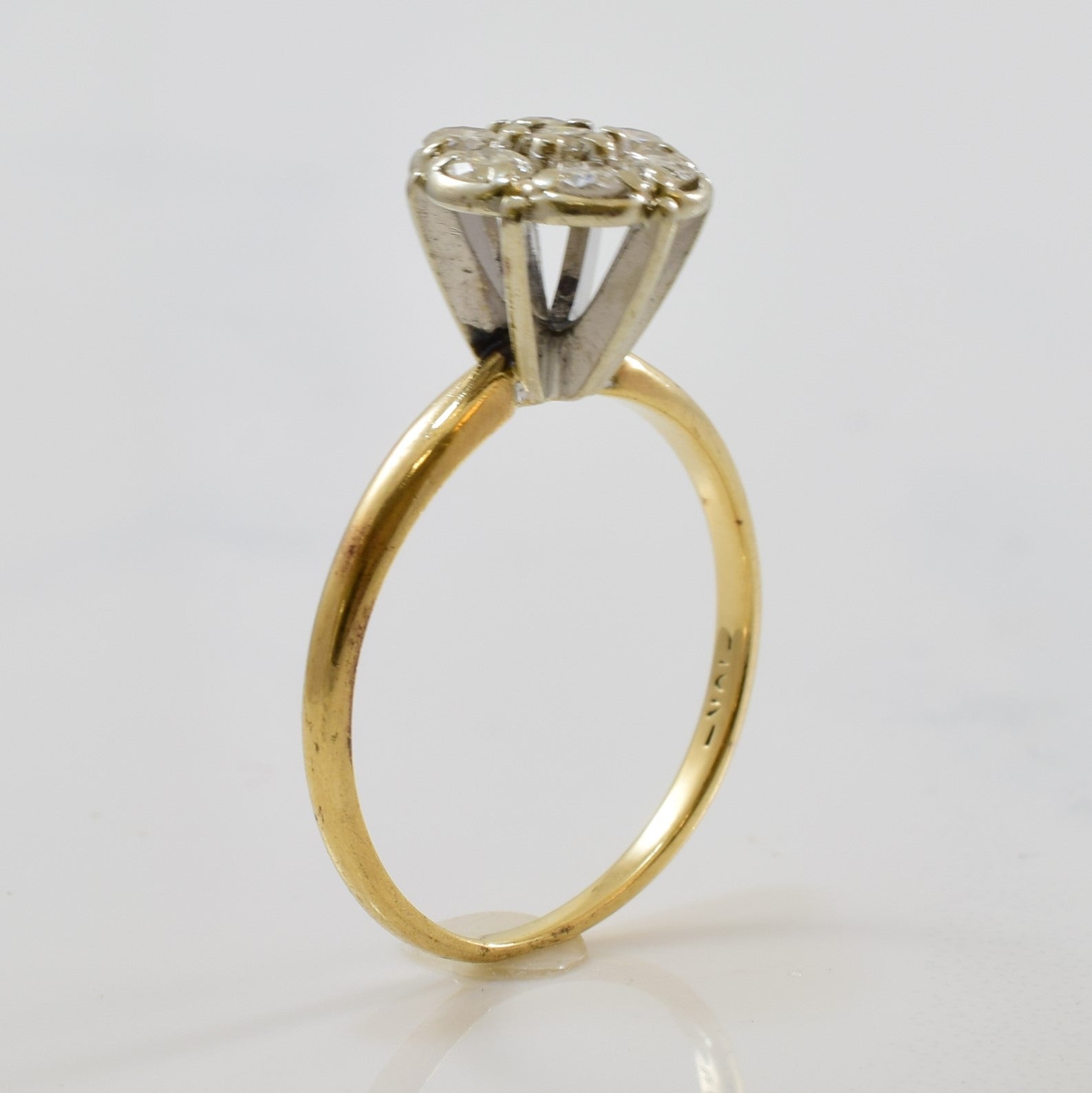 High Set Diamond Cluster Ring | 0.42ctw | SZ 6.25 |
