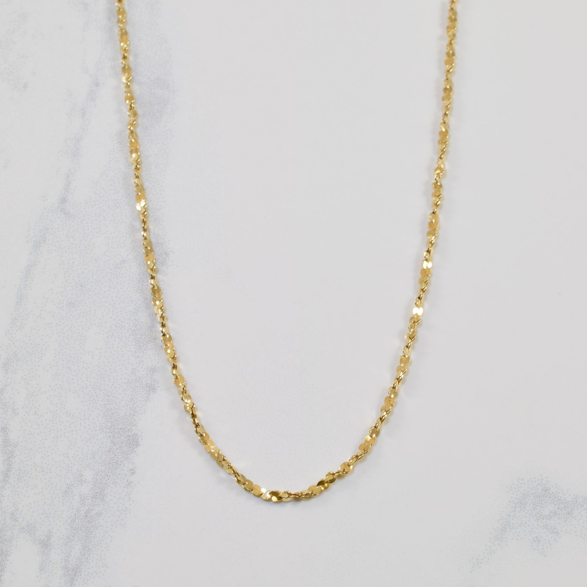 10k Yellow Gold Nugget Chain | 20