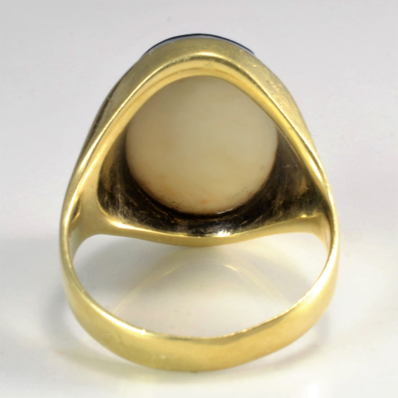 Gold Cameo Shell Ring | SZ 6.25 |