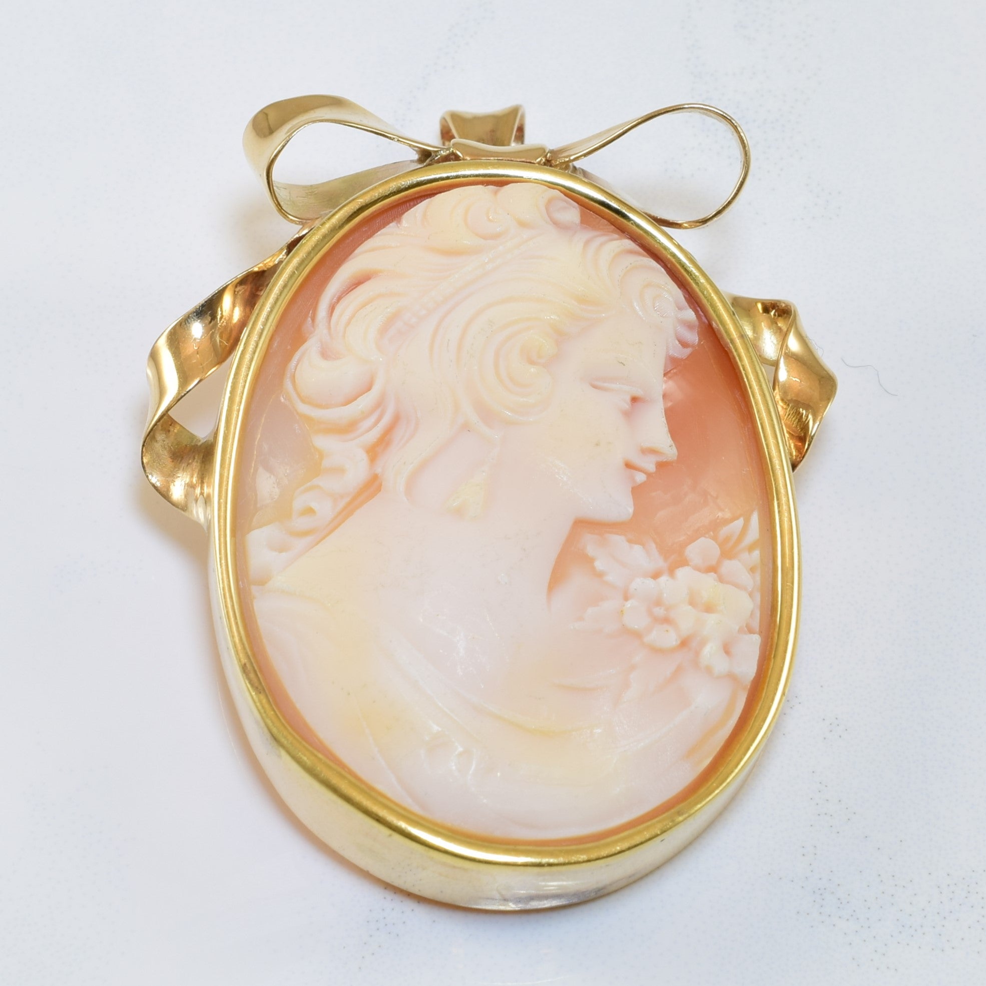 Shell Cameo Convertible Brooch/Pendant | 23.00ct |